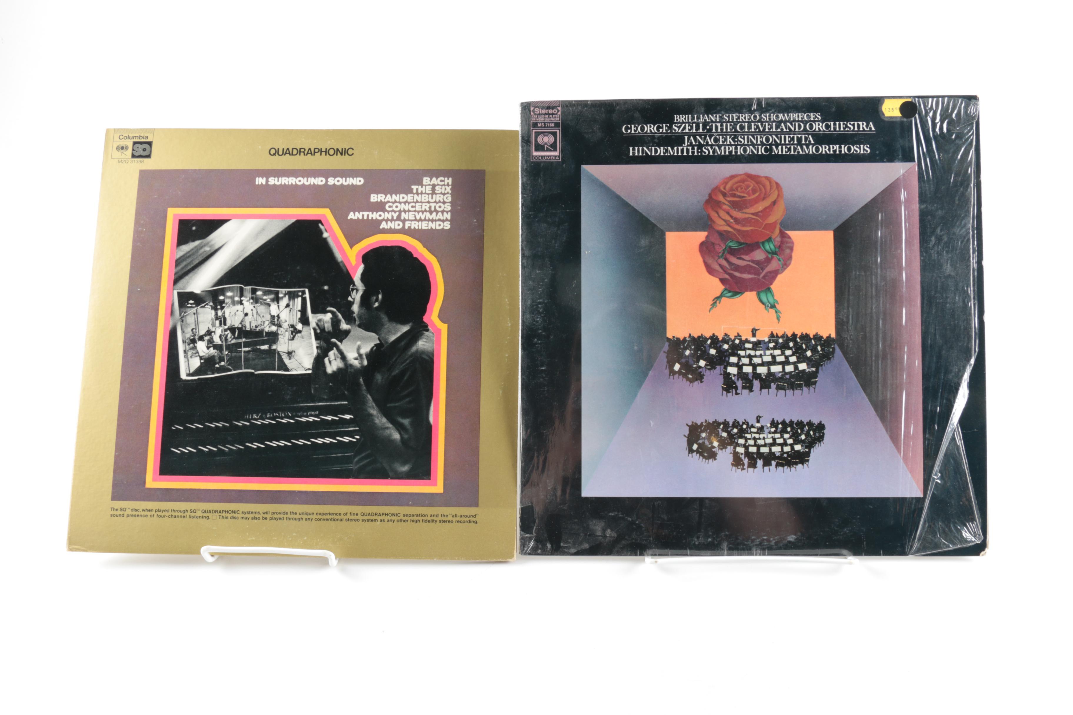 Classical LPs Including Bach, Leonard Bernstein, and Handel