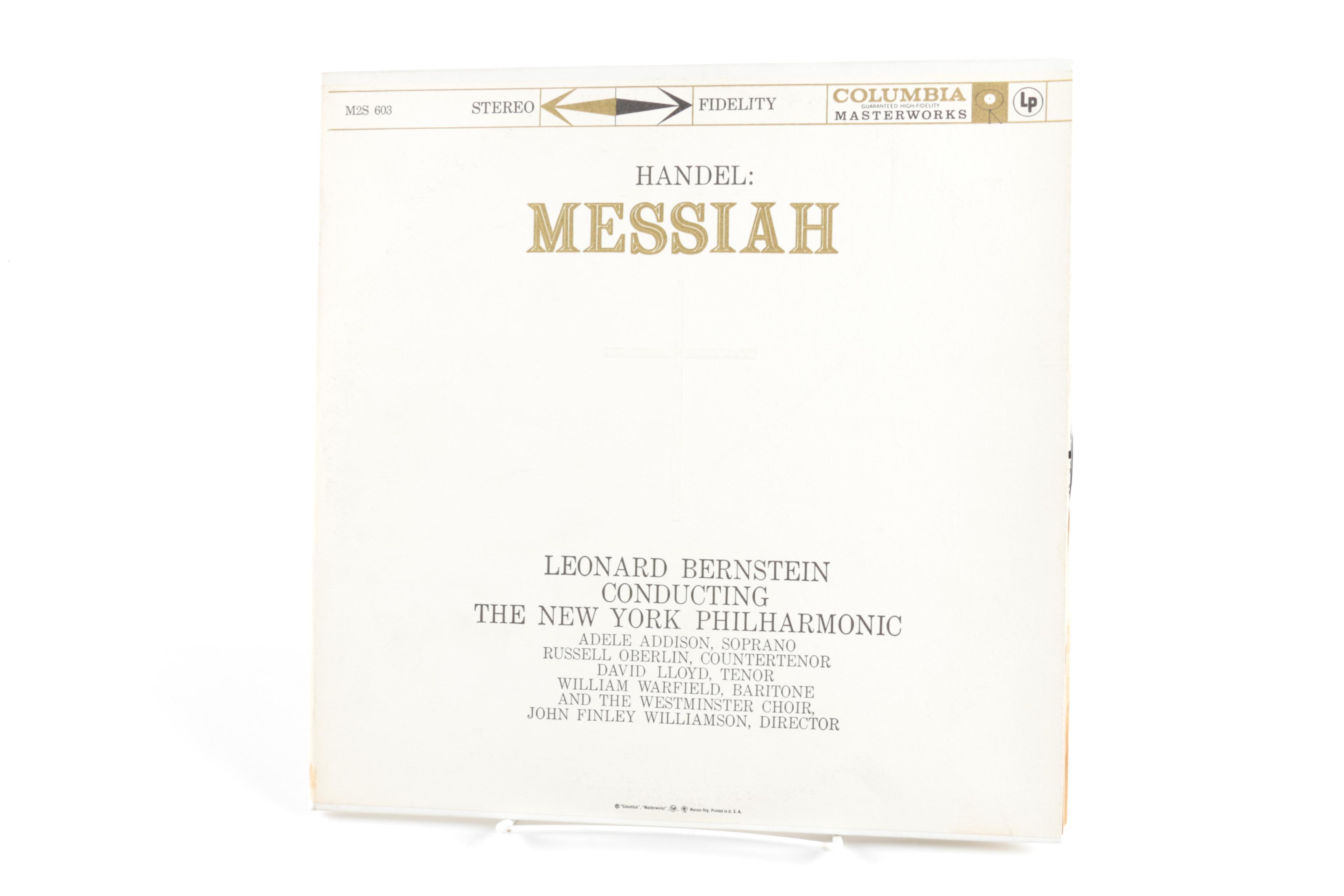 Classical LPs Including Bach, Leonard Bernstein, and Handel