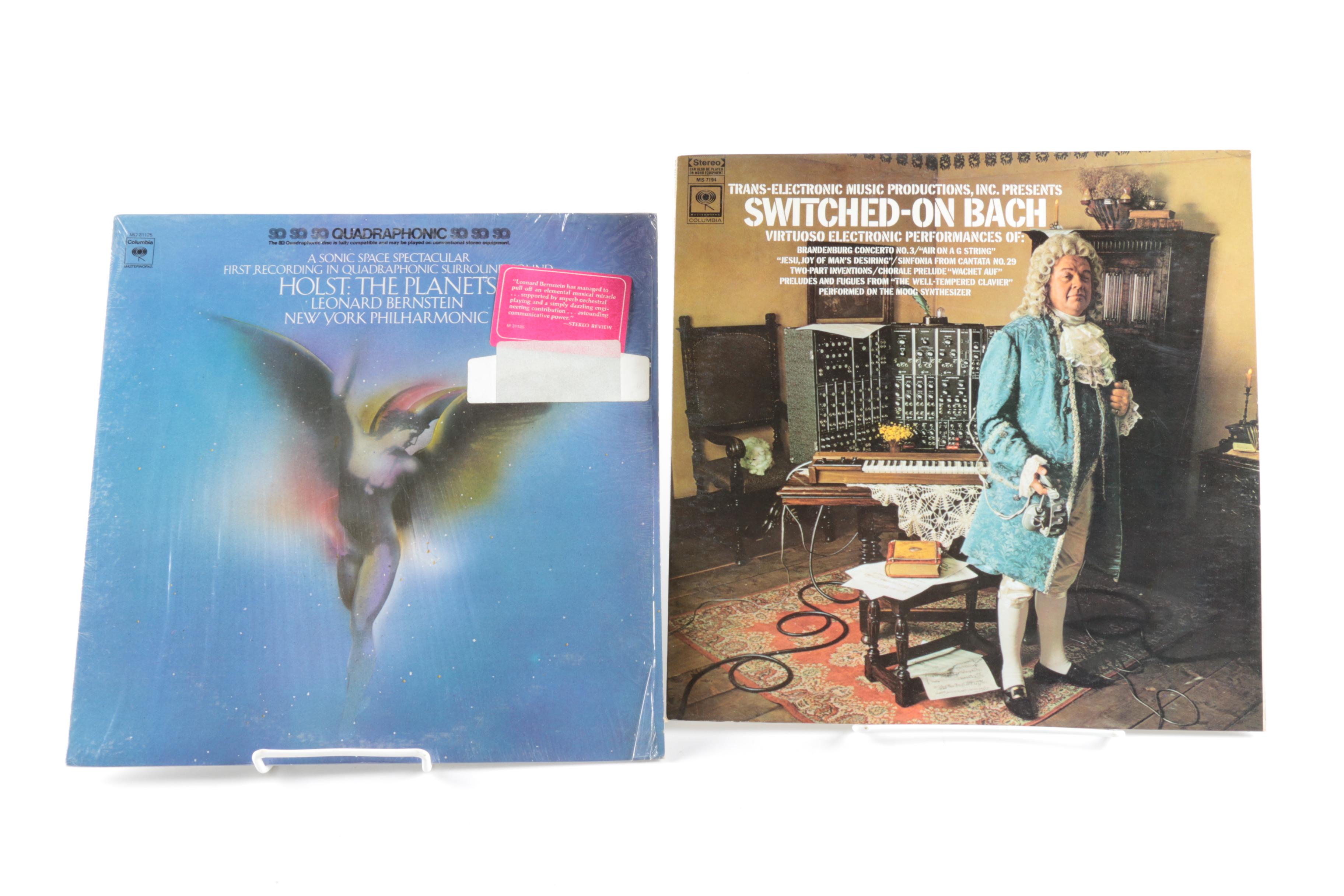 Classical LPs Including Bach, Leonard Bernstein, and Handel