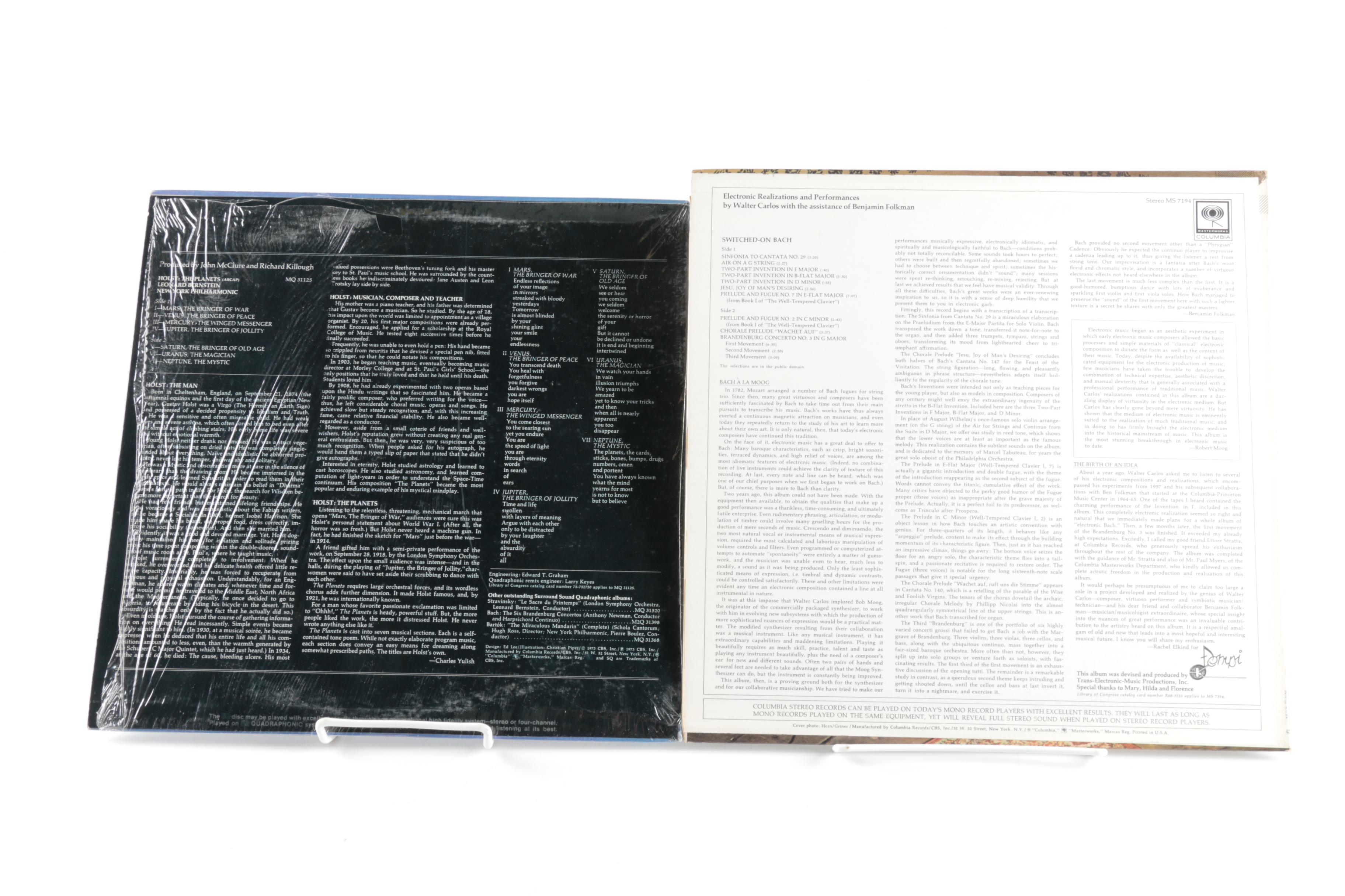 Classical LPs Including Bach, Leonard Bernstein, and Handel