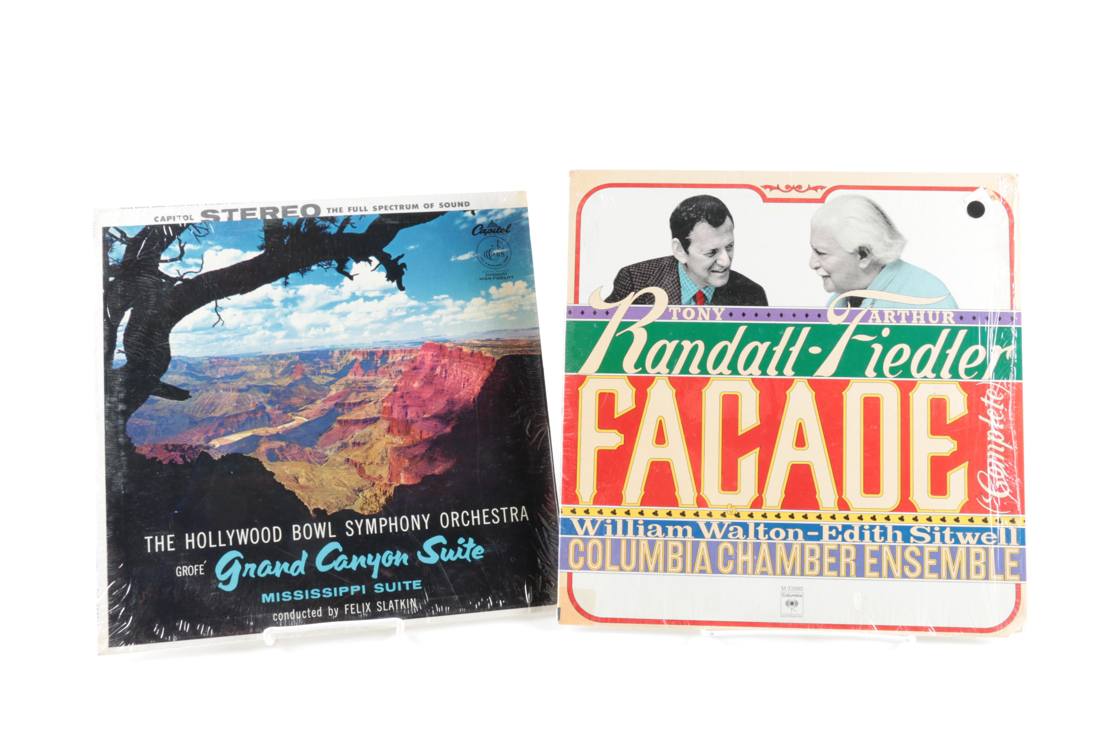 Classical LPs Including Bach, Leonard Bernstein, and Handel