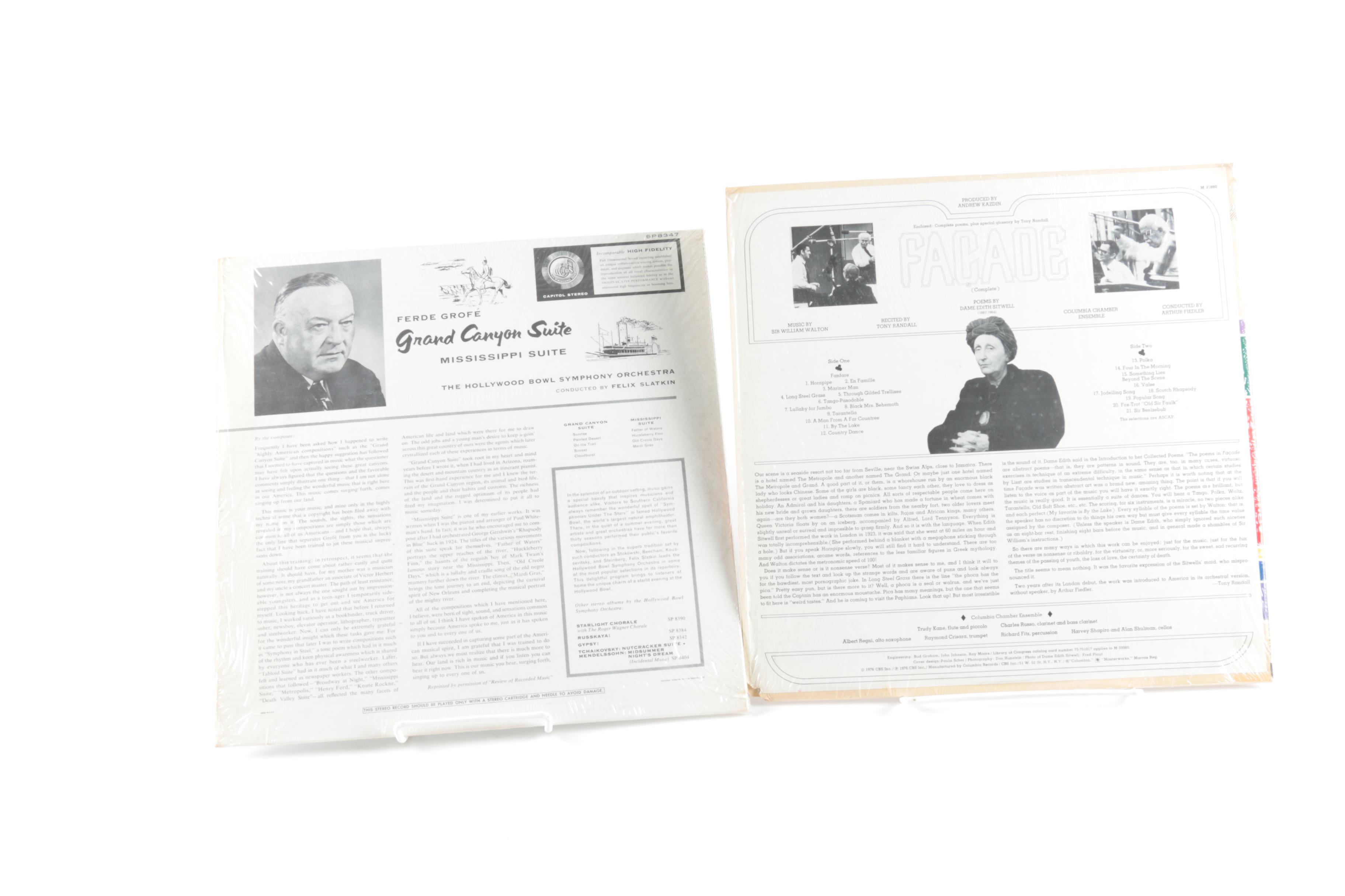 Classical LPs Including Bach, Leonard Bernstein, and Handel