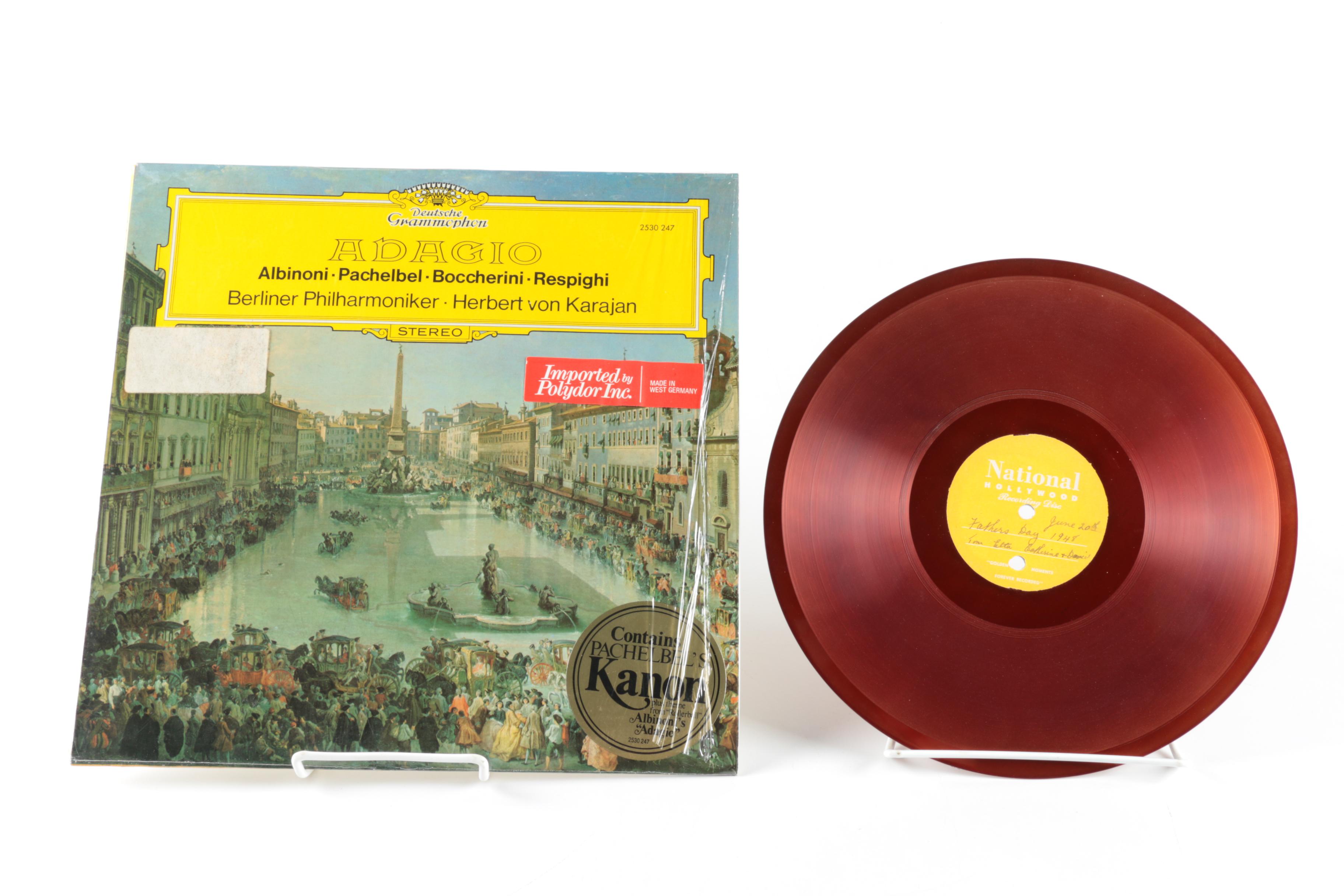 Classical LPs Including Bach, Leonard Bernstein, and Handel