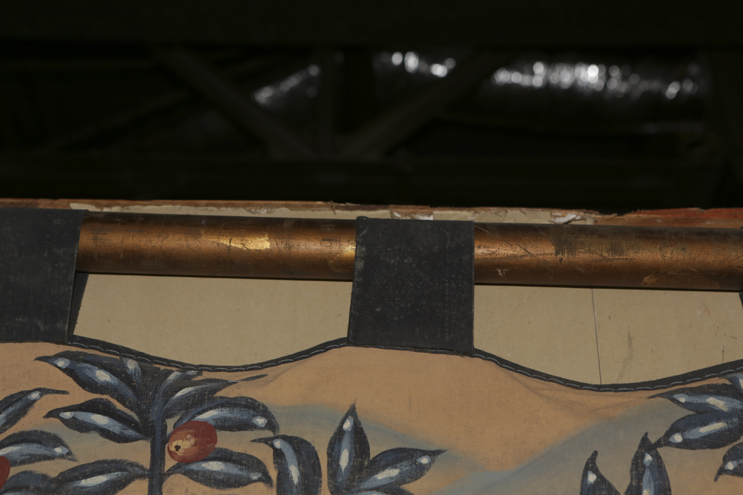 Painted Canvas Medieval Style Wall Hanging