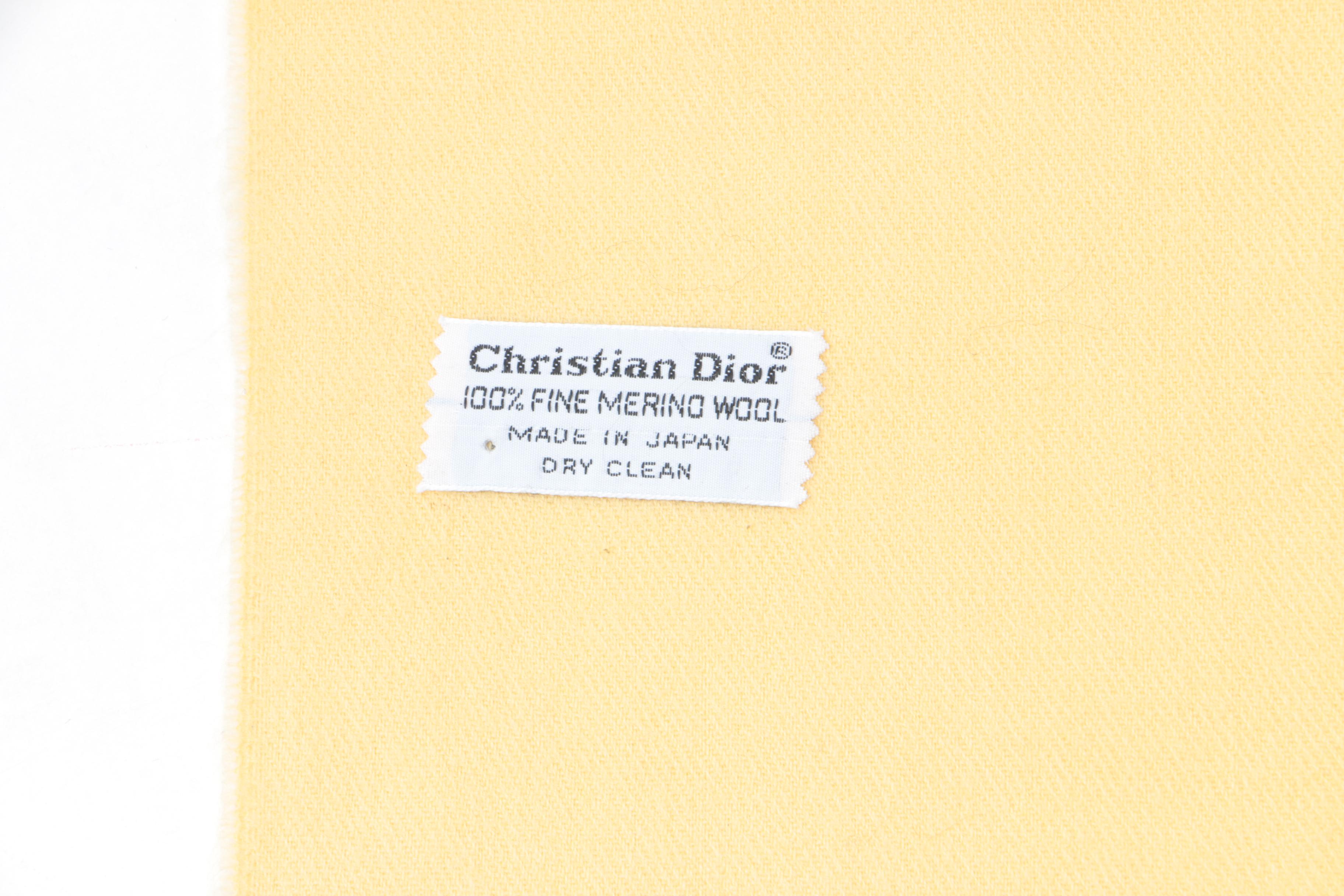 Christian Dior Merino Wool Scarf