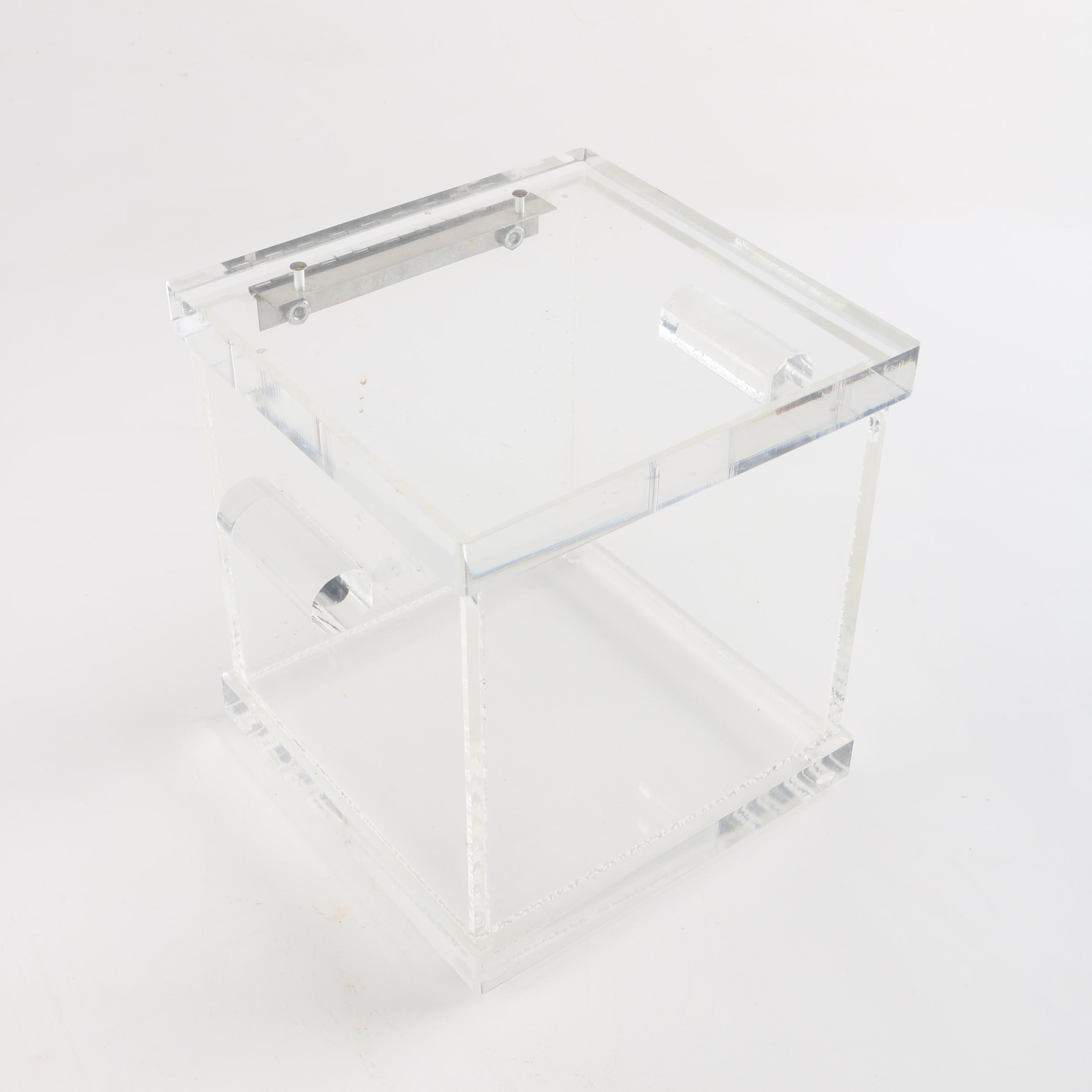 Clear Acrylic Box with Hinged Lid