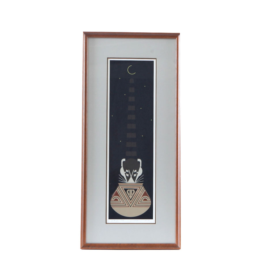 Charley Harper Signed Limited Edition Serigraph "Raccsnack"