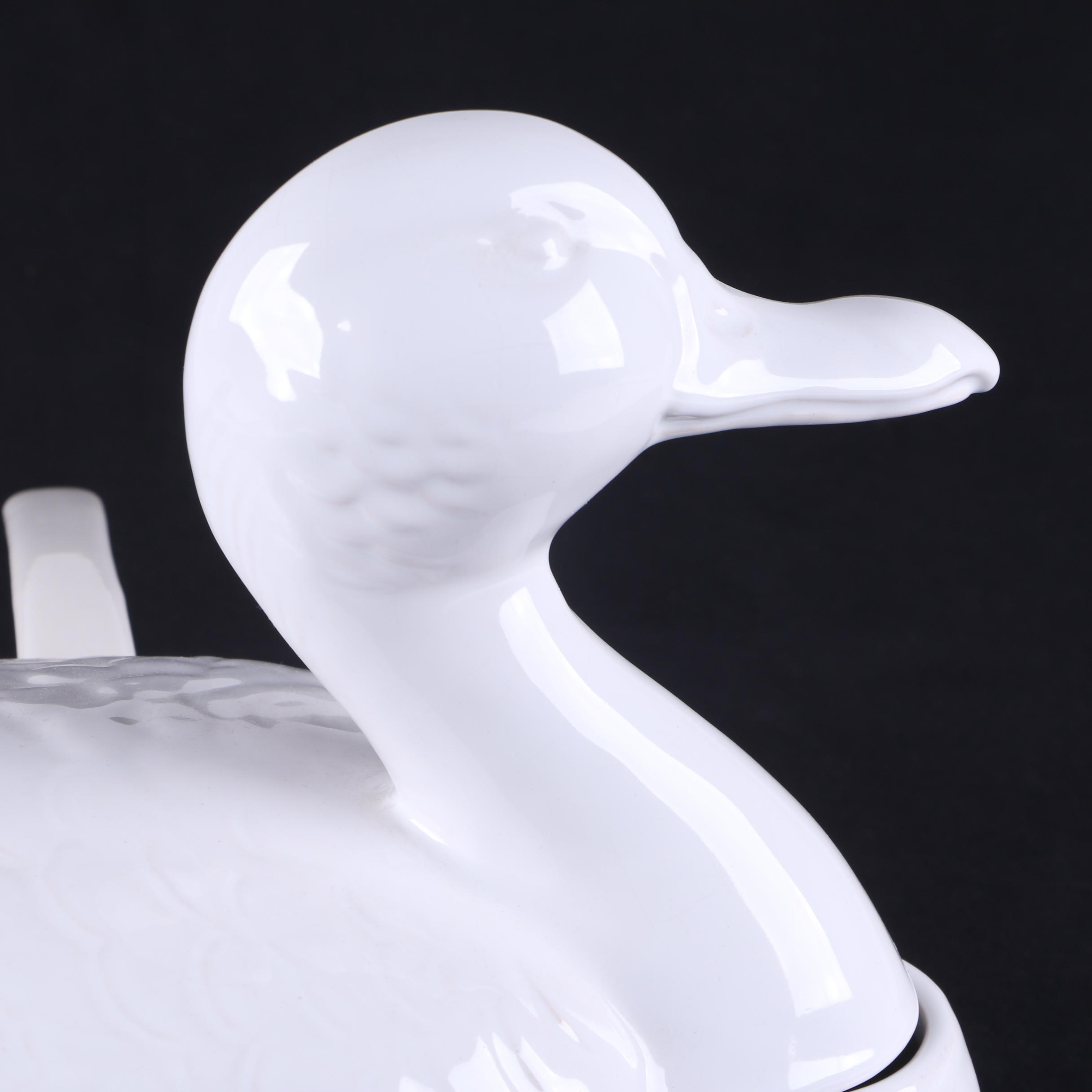 Duck Soup Tureen with Ladle