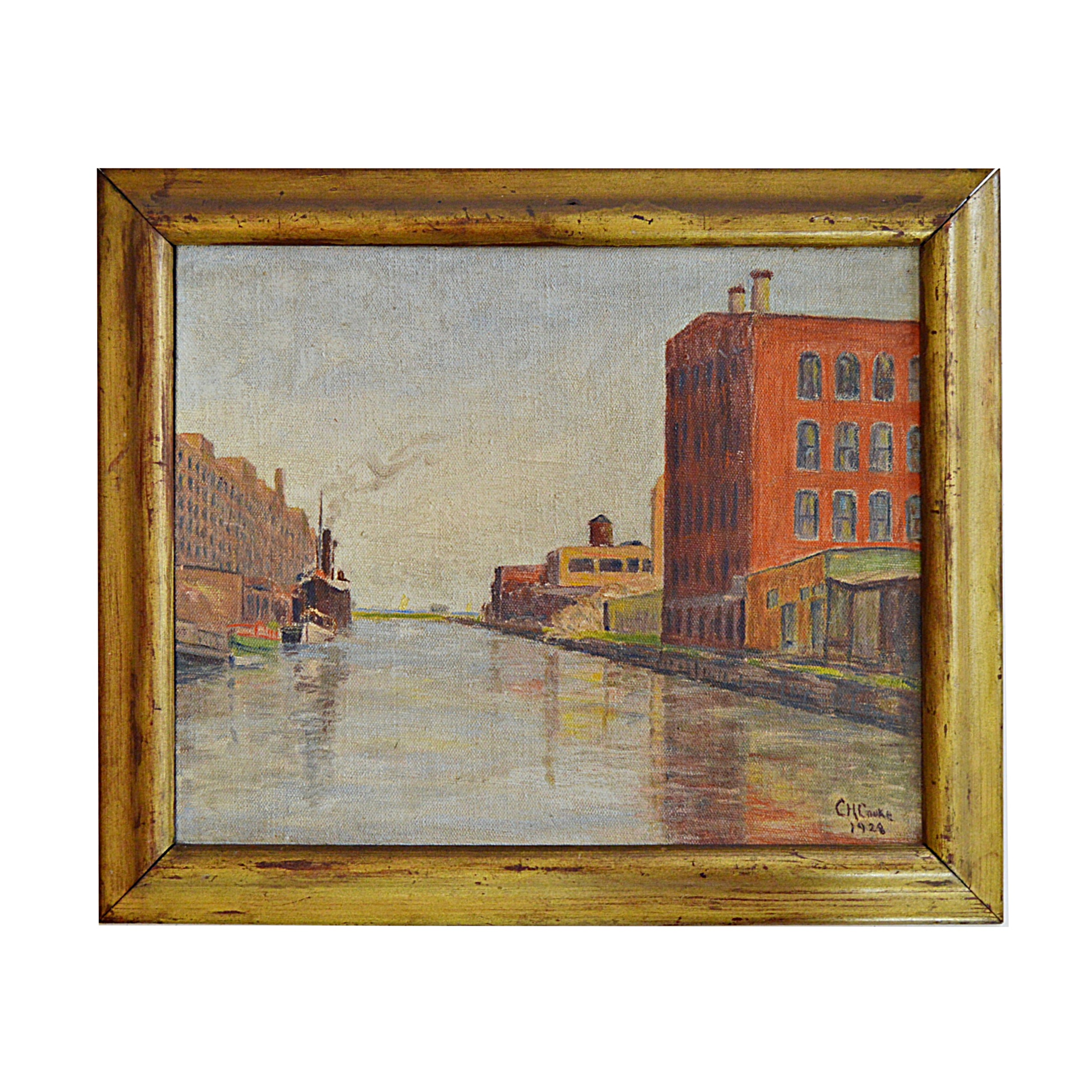 C.H. Cooke Landscape Oil on Canvas