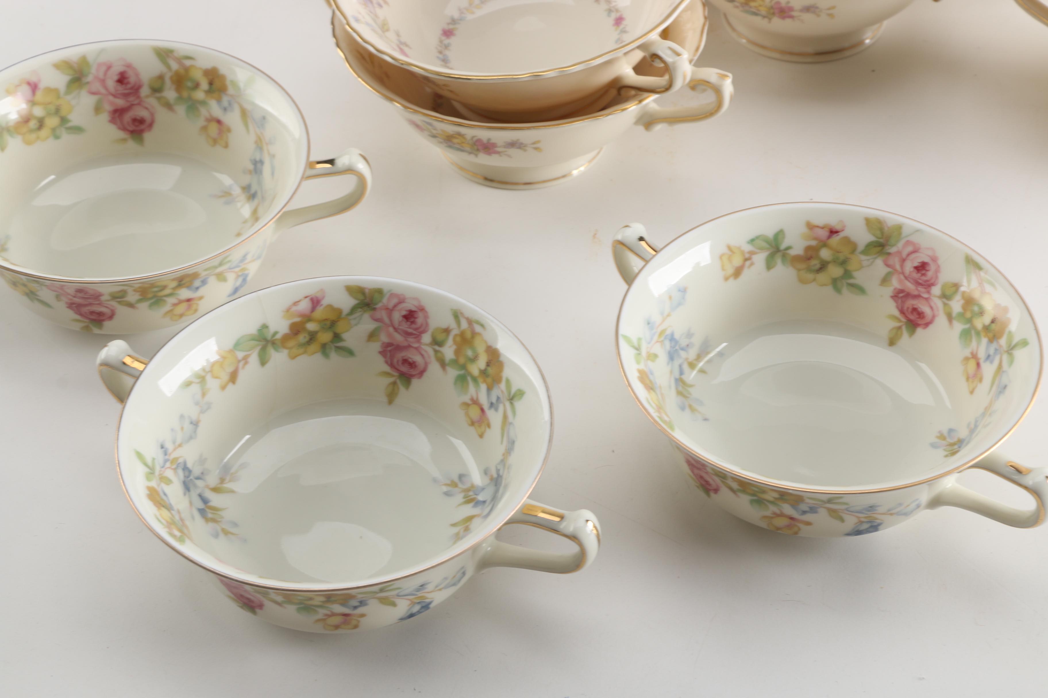 Porcelain Tableware Including  Krister Porzellan-Manufaktur Royal Ivory