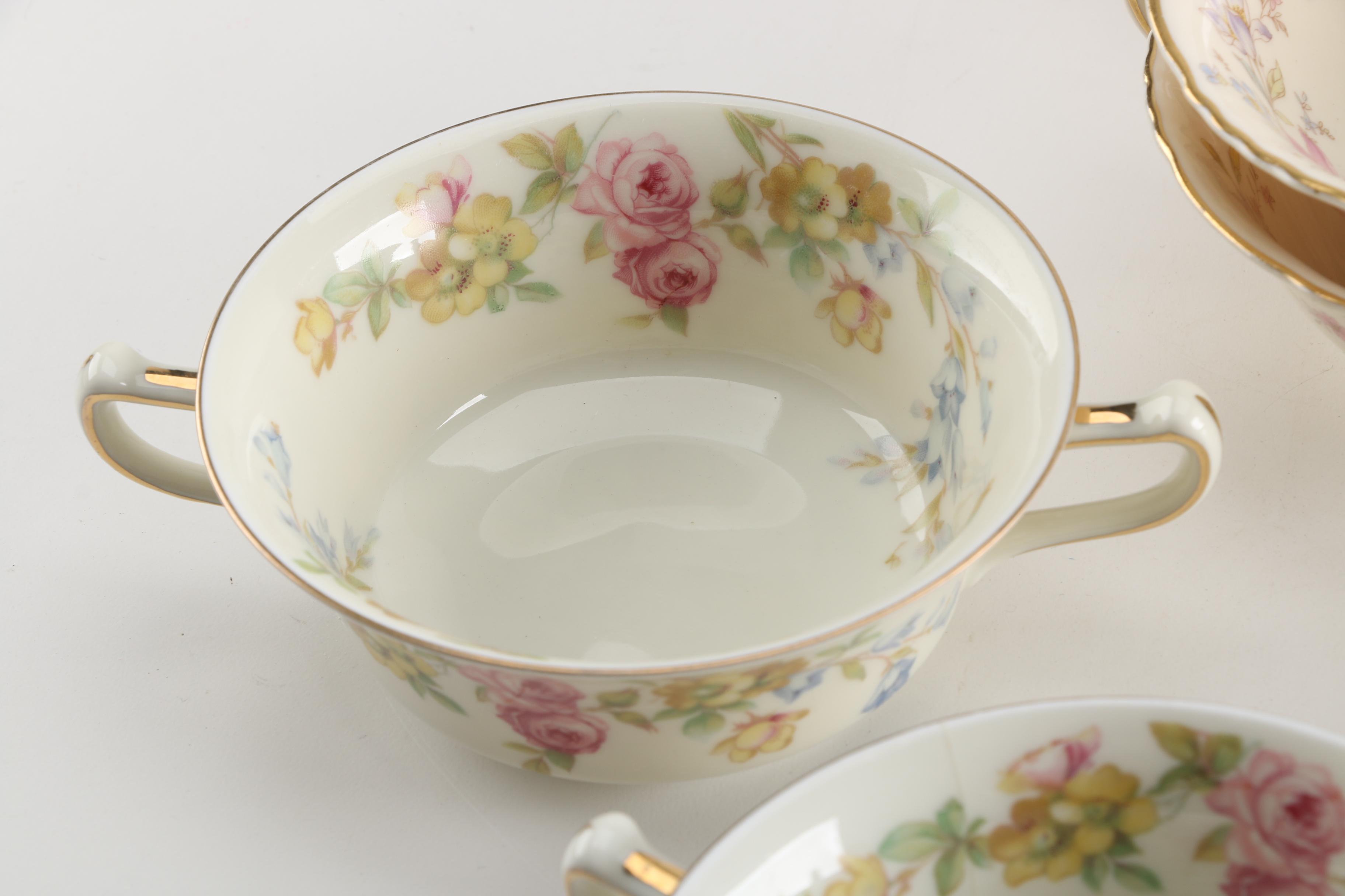 Porcelain Tableware Including  Krister Porzellan-Manufaktur Royal Ivory