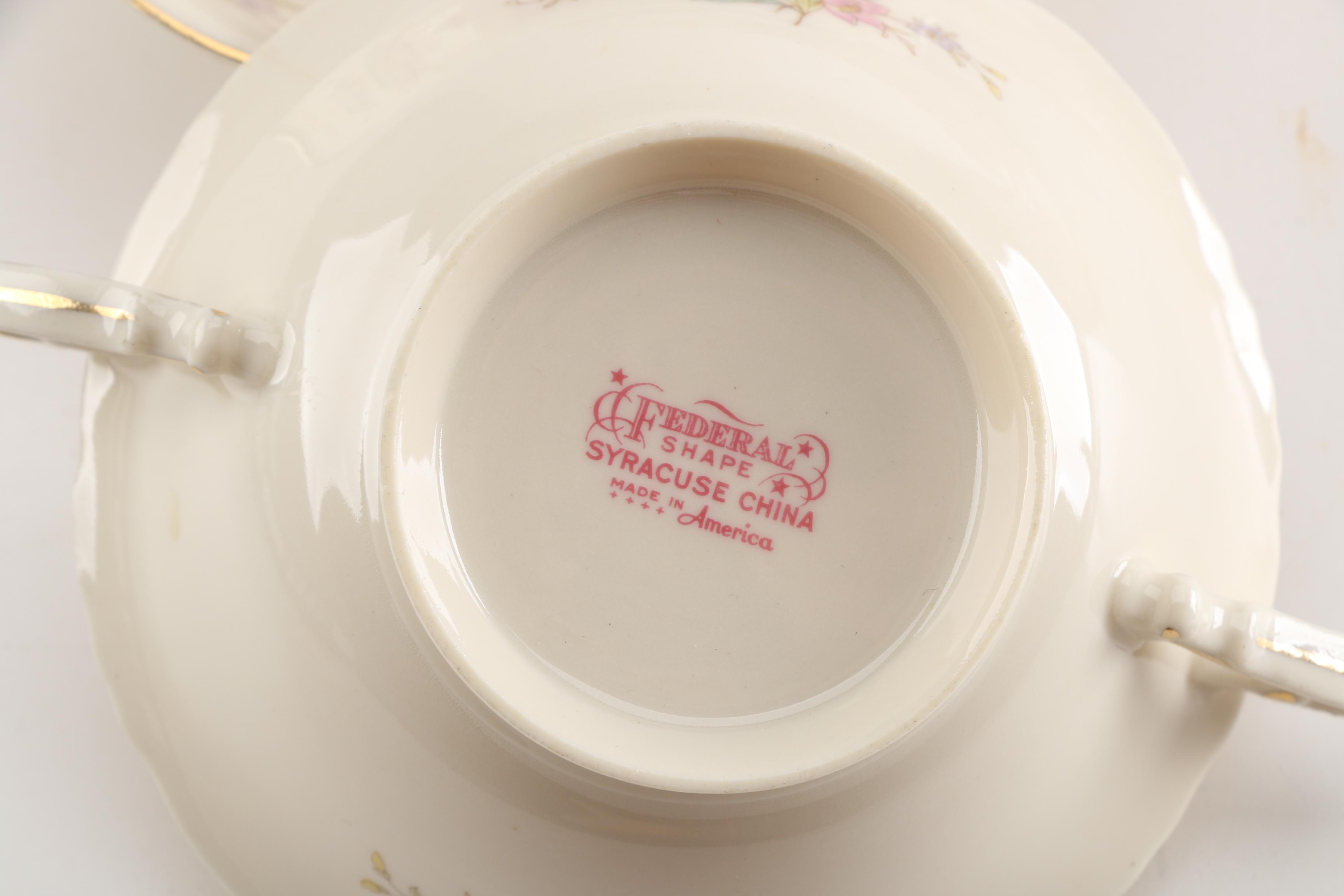 Porcelain Tableware Including  Krister Porzellan-Manufaktur Royal Ivory