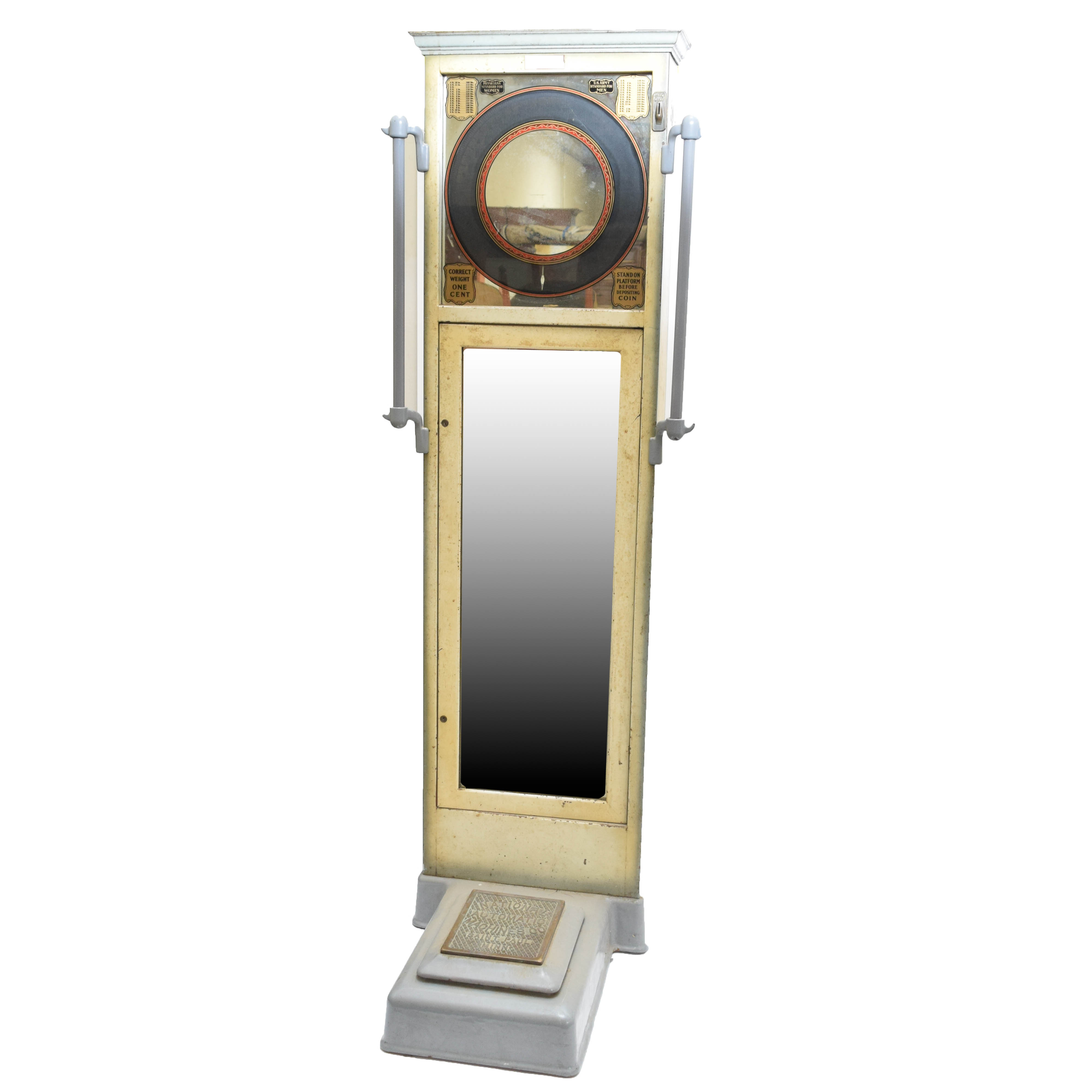 Vintage National Automatic Machines Company Model 50 Personal Weighing Device