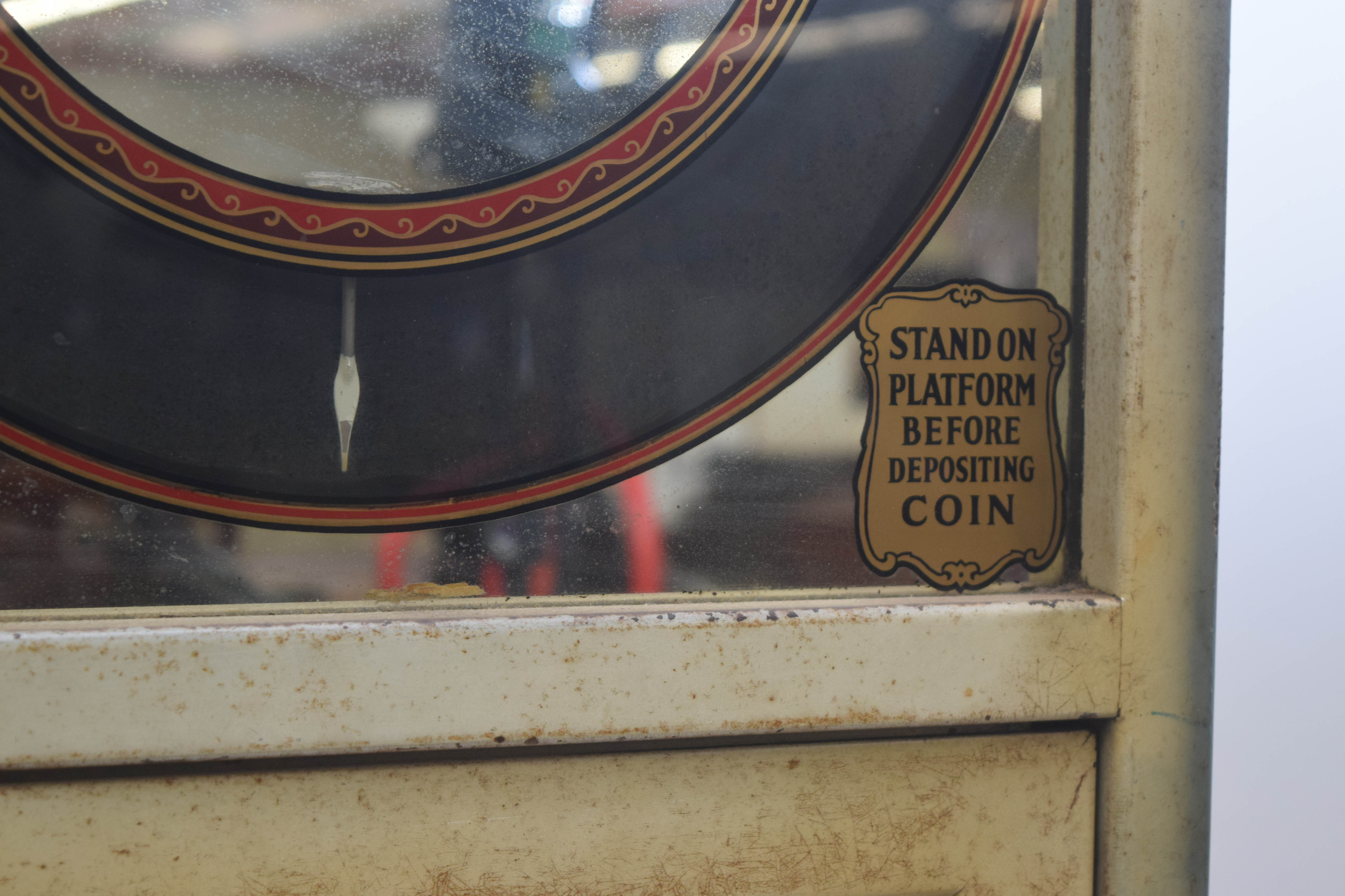 Vintage National Automatic Machines Company Model 50 Personal Weighing Device