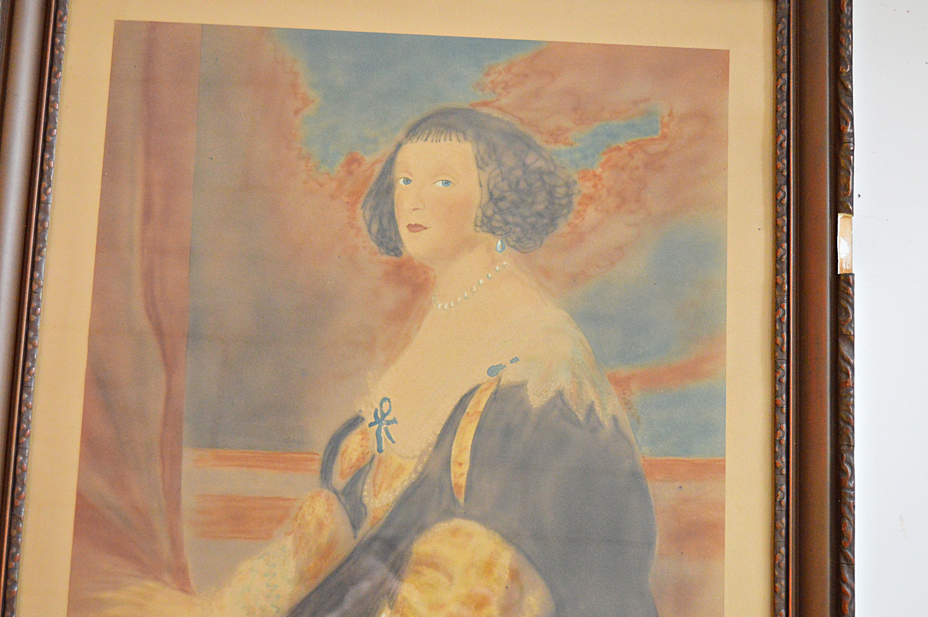 Copy After the Painting "Beatrice de Cusance" by Sir Anthony Van Dyck