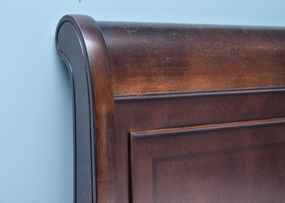 Havertys Orleans Collection King Sized Sleigh Bed