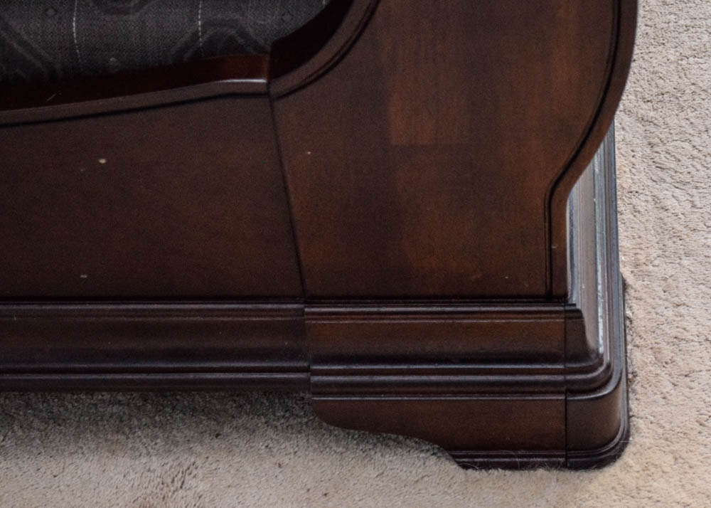 Havertys Orleans Collection King Sized Sleigh Bed