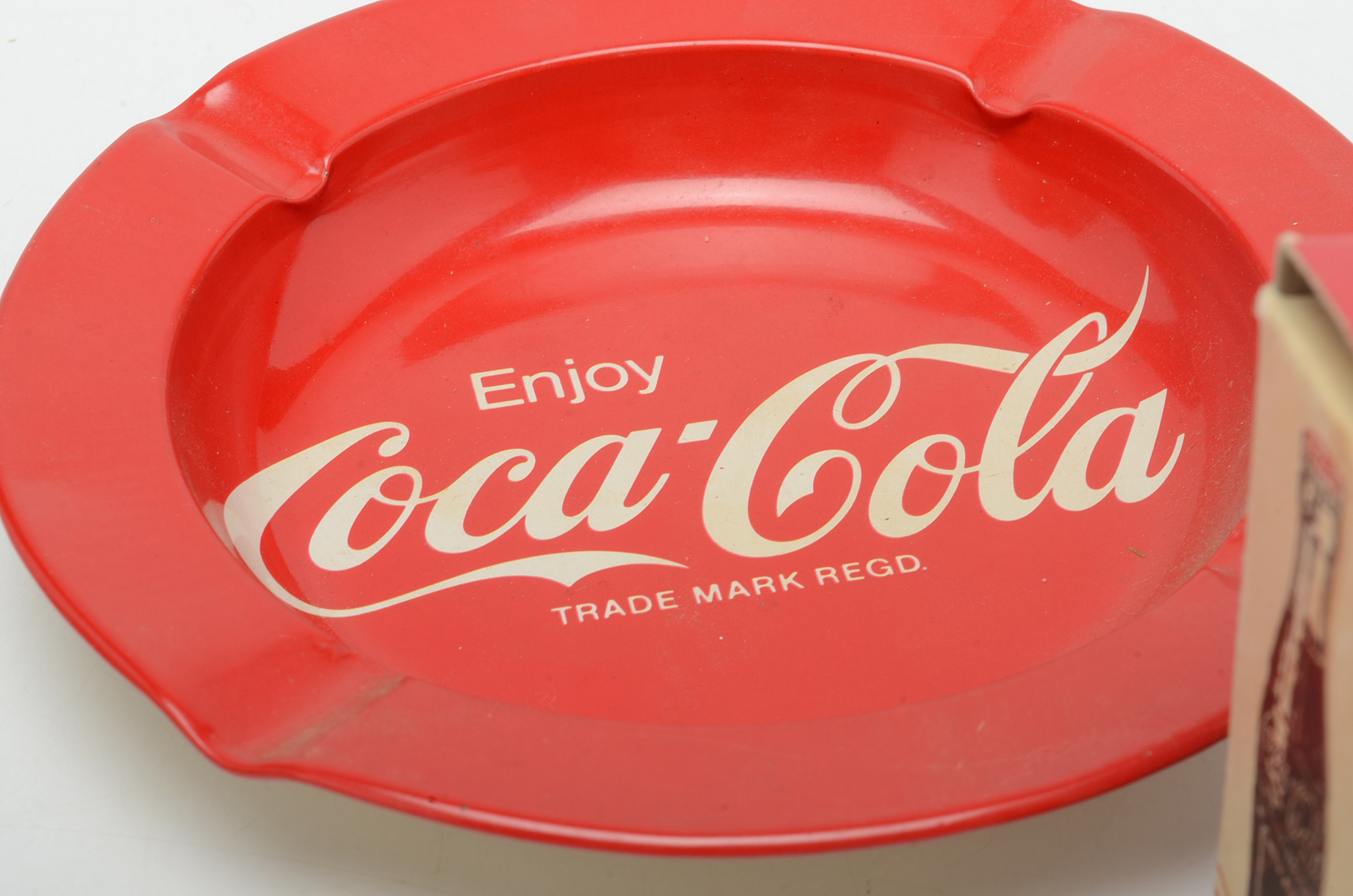 Coca-Cola Ashtrays with Vintage Opener in Box