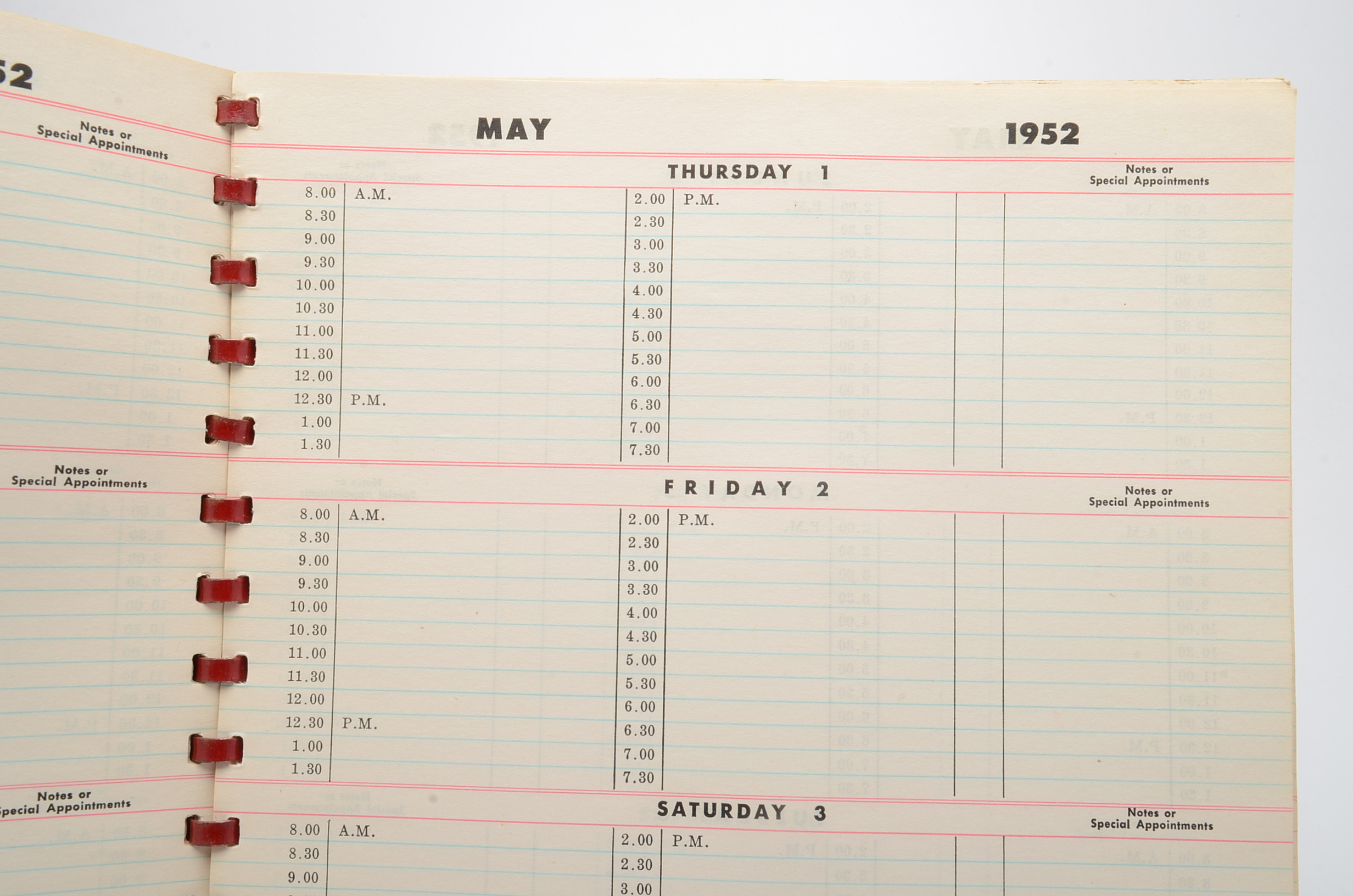 1952 Jimmy Lambert Spalding Golfing Appointment Book