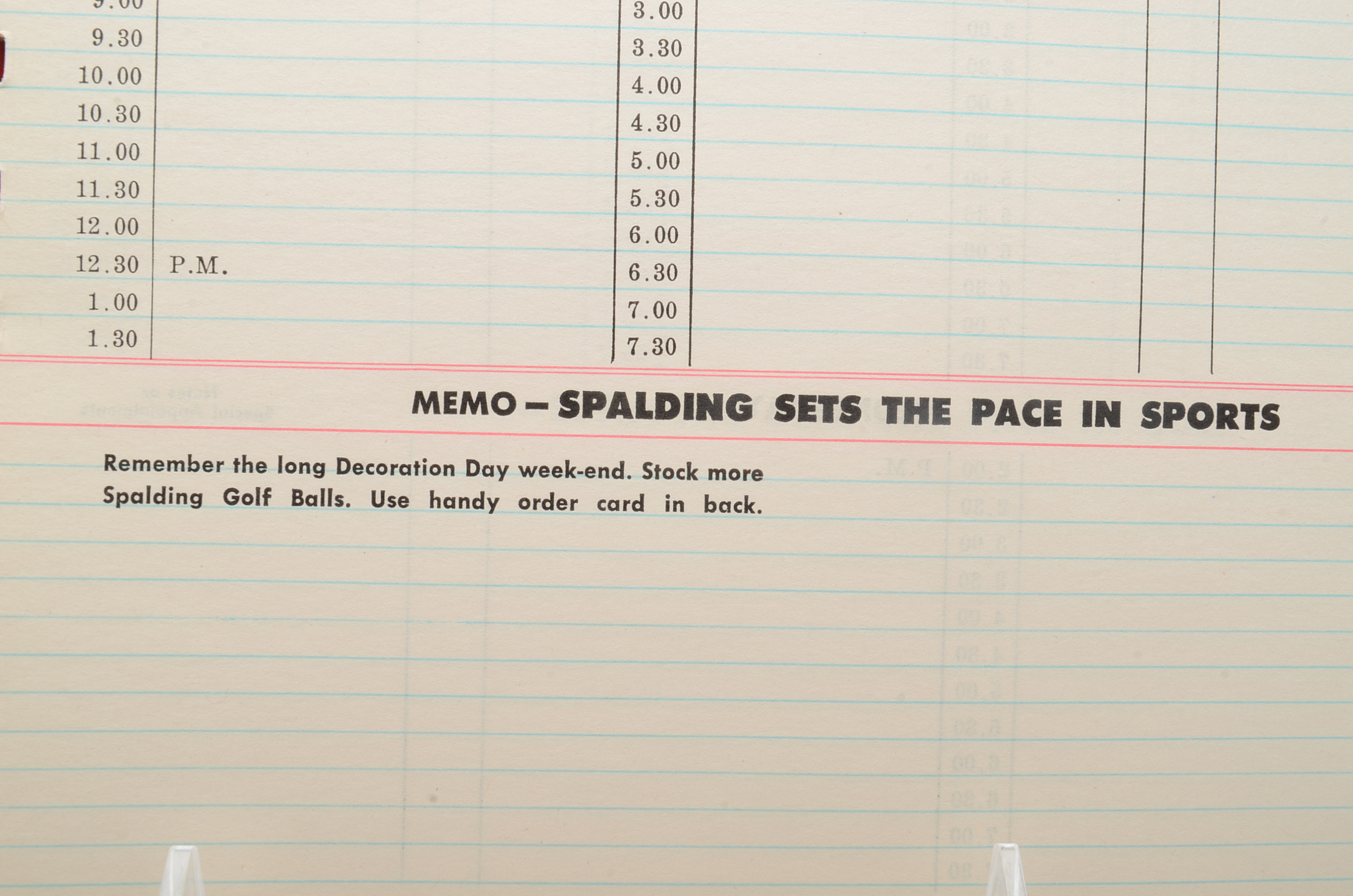1952 Jimmy Lambert Spalding Golfing Appointment Book