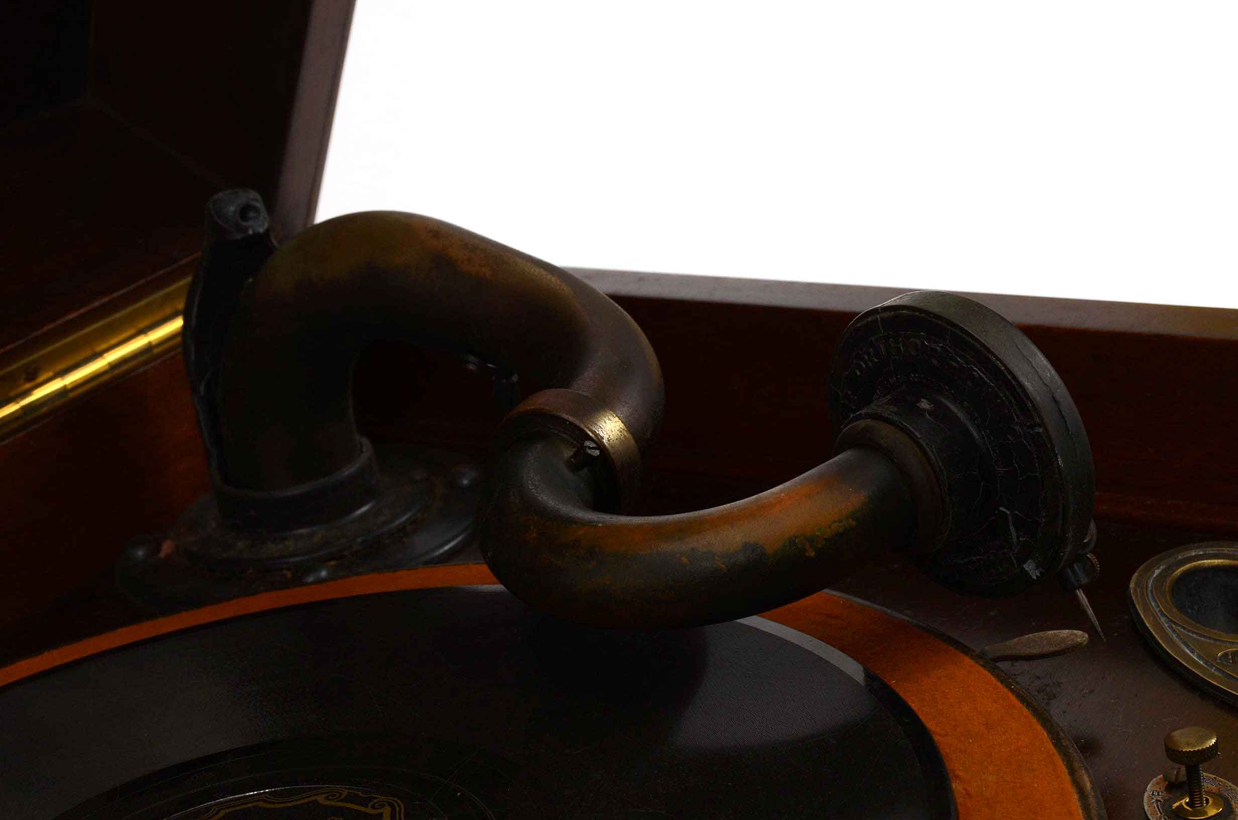 Vintage Victrola Phonograph and Records