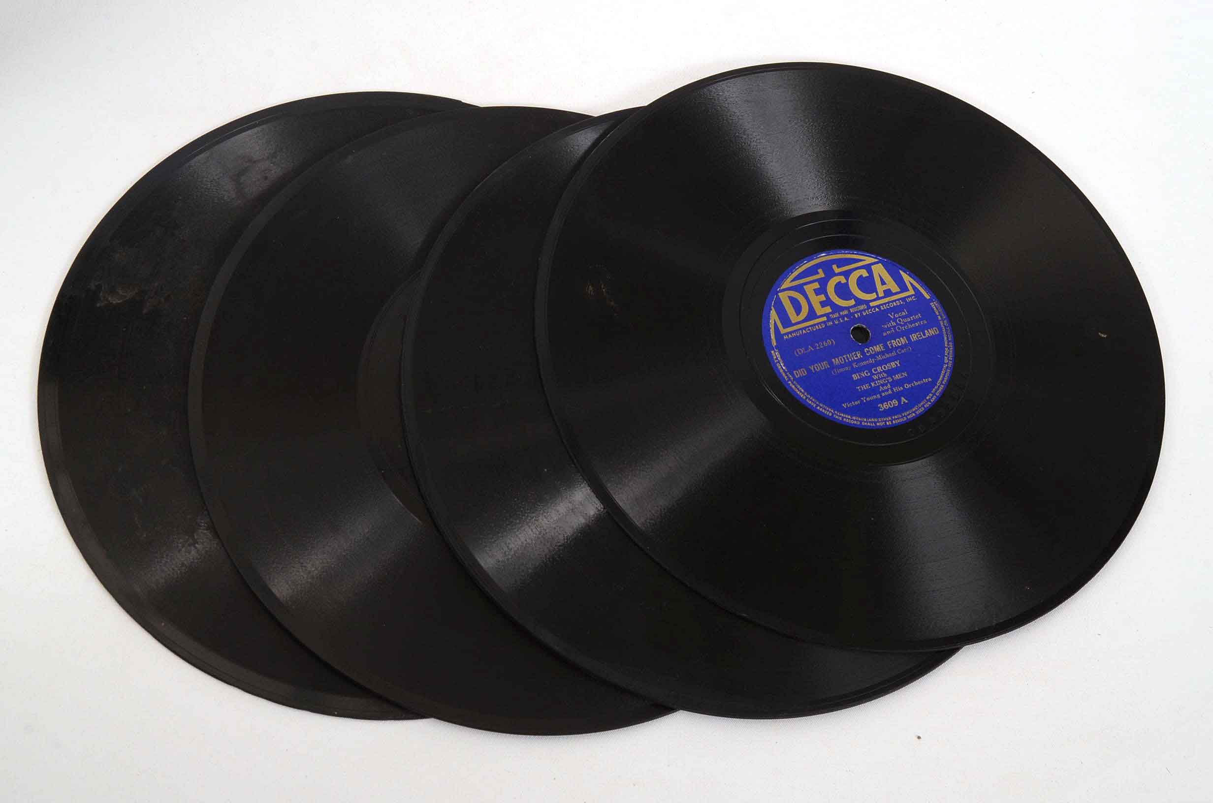 Vintage Victrola Phonograph and Records