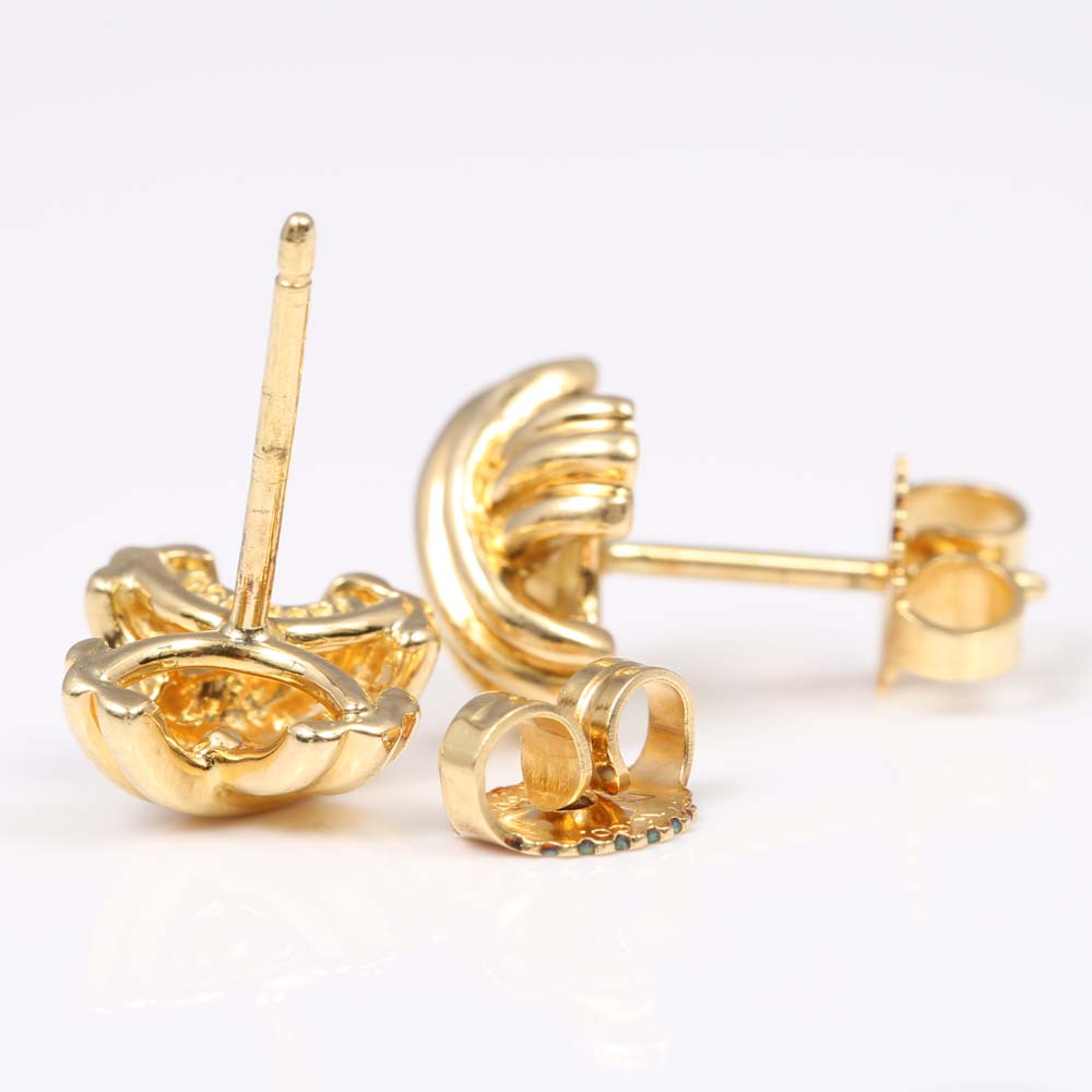 Tiffany & Co. 18K Yellow Gold "X" Earrings