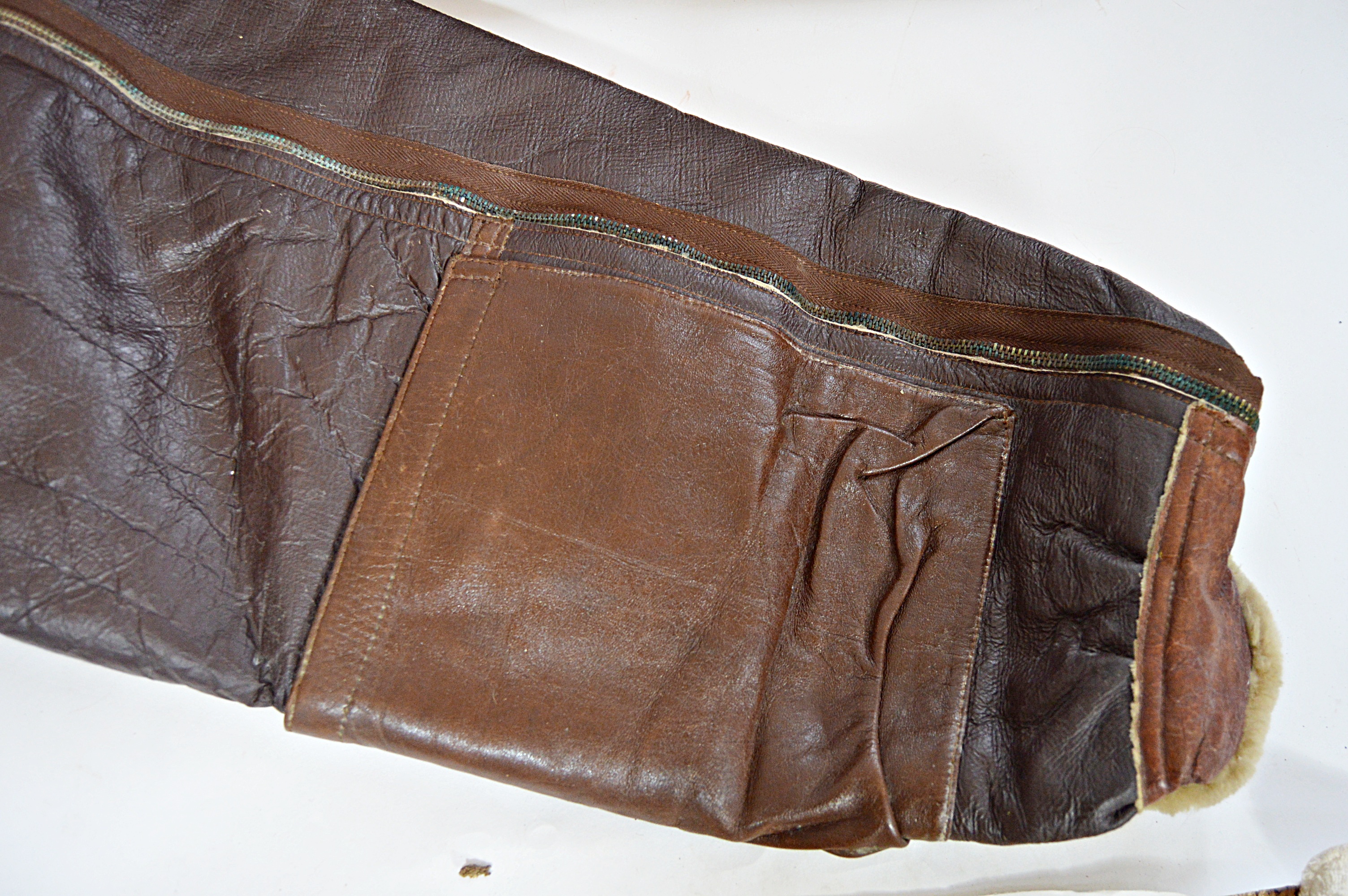 WWII Army Air Force Naval Aviator Sheepskin Winter Flight Trousers