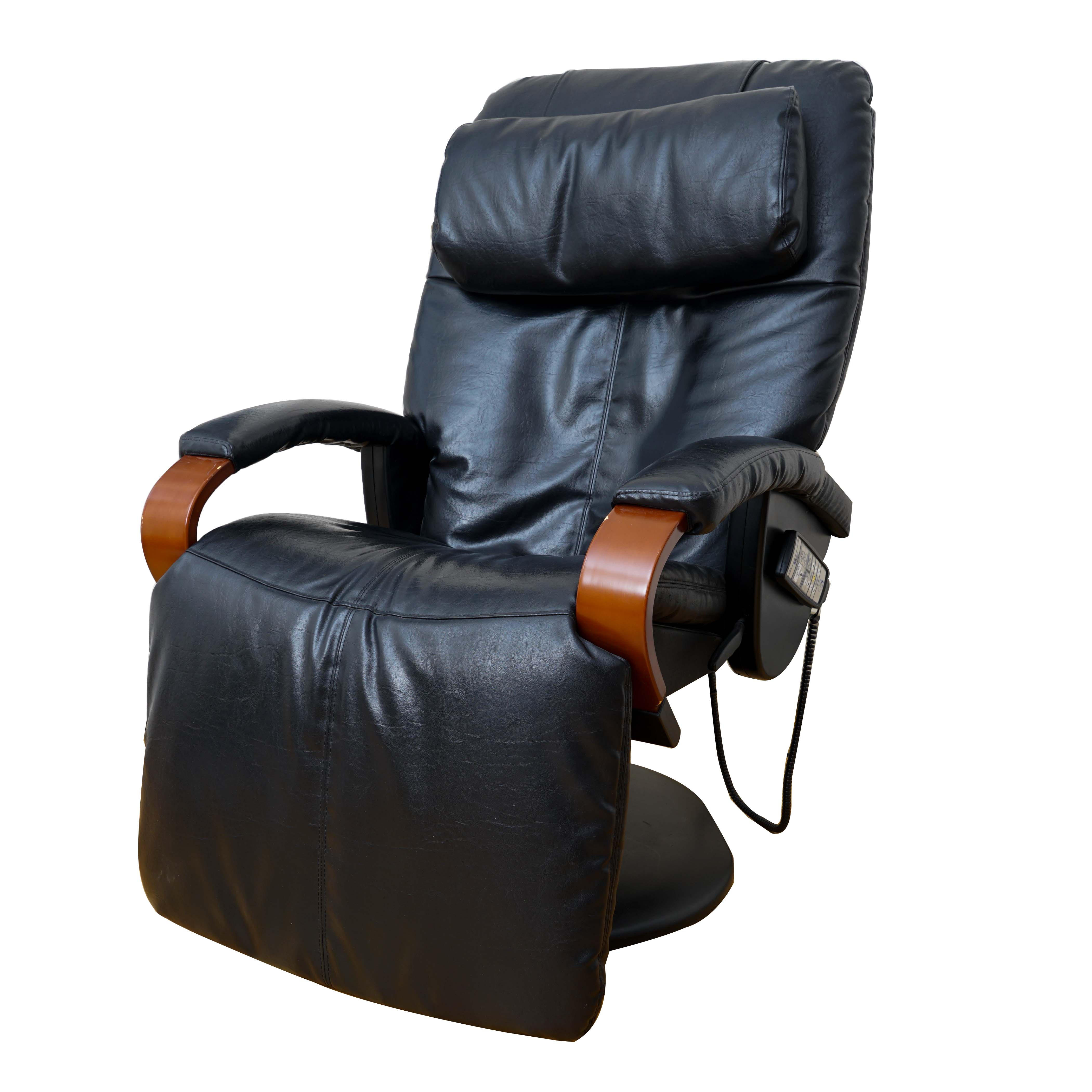 Human Touch Technology HTT Swivel Leather Reclining Massage Chair Everything But The House