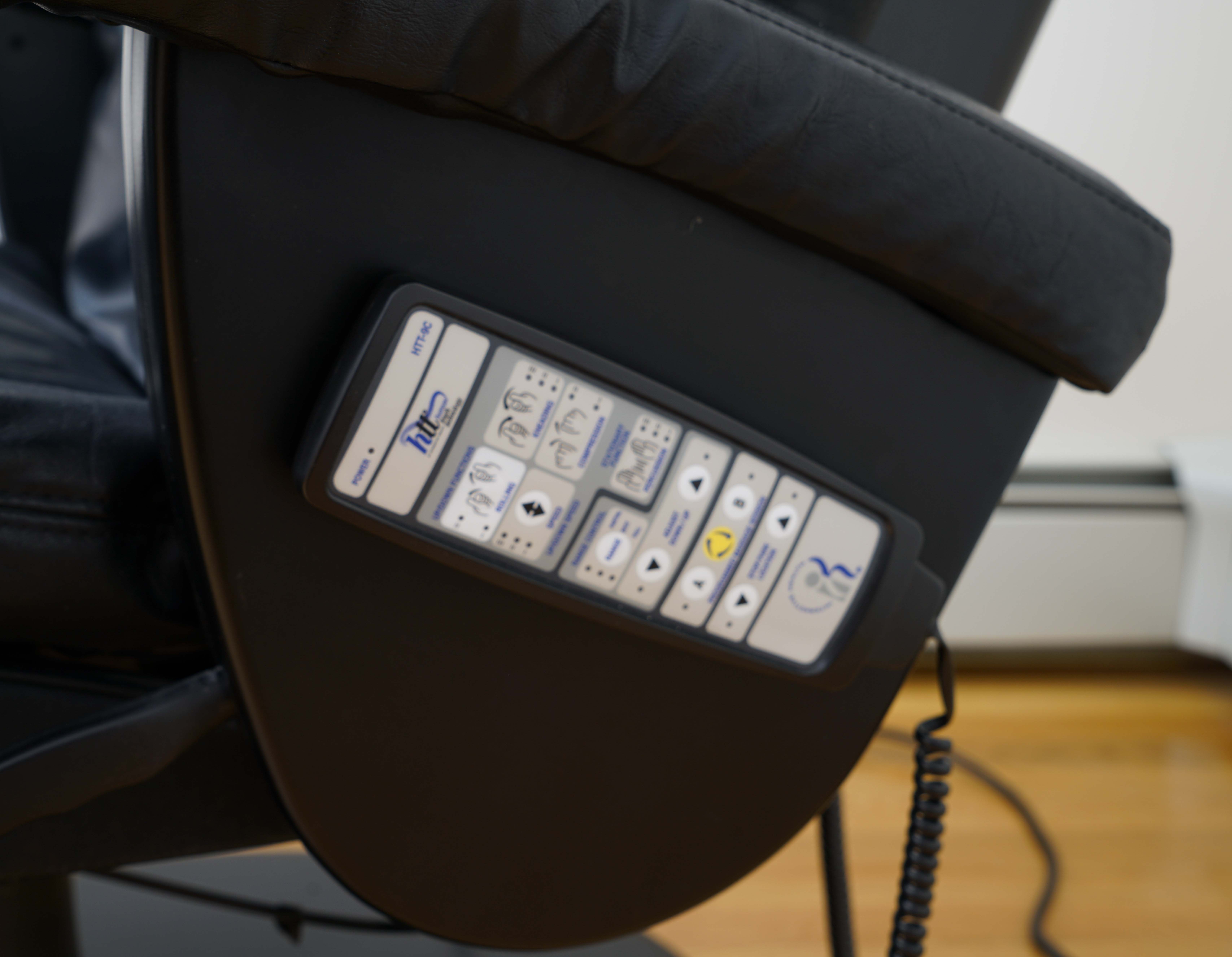 Human Touch Technology (HTT) Swivel Leather Reclining Massage Chair