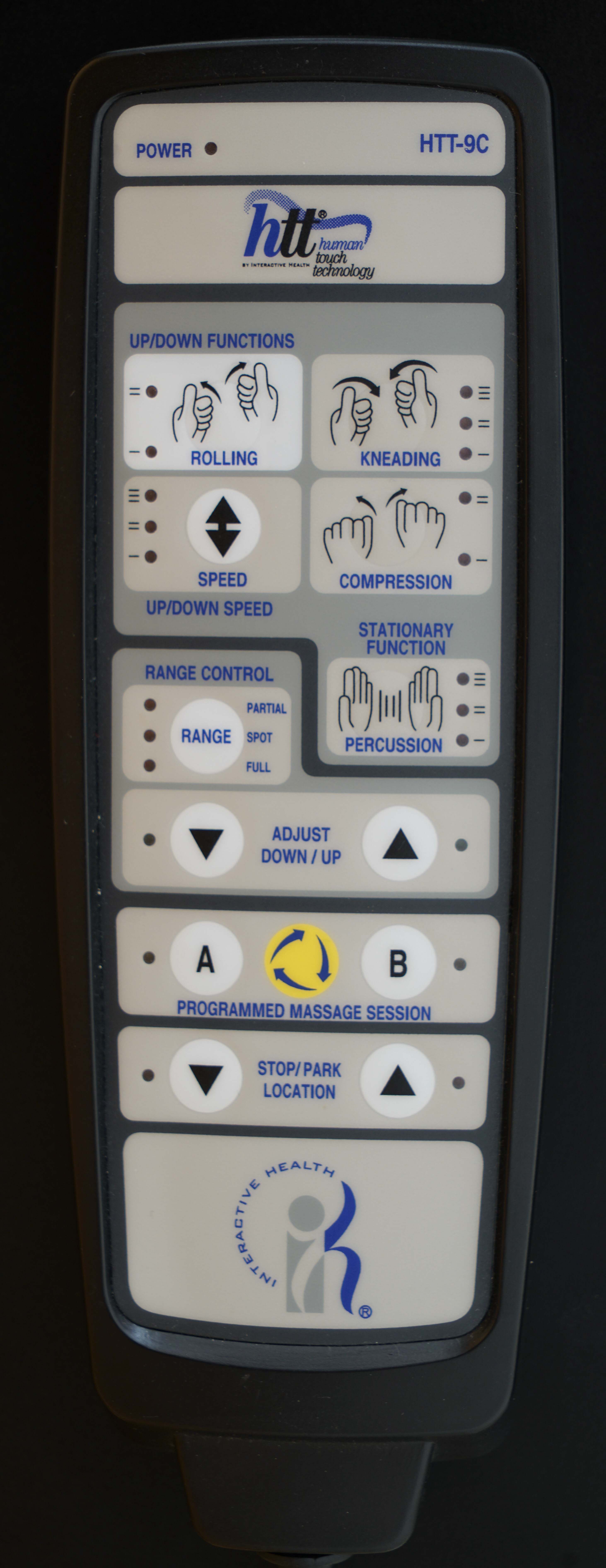 Human Touch Technology (HTT) Swivel Leather Reclining Massage Chair