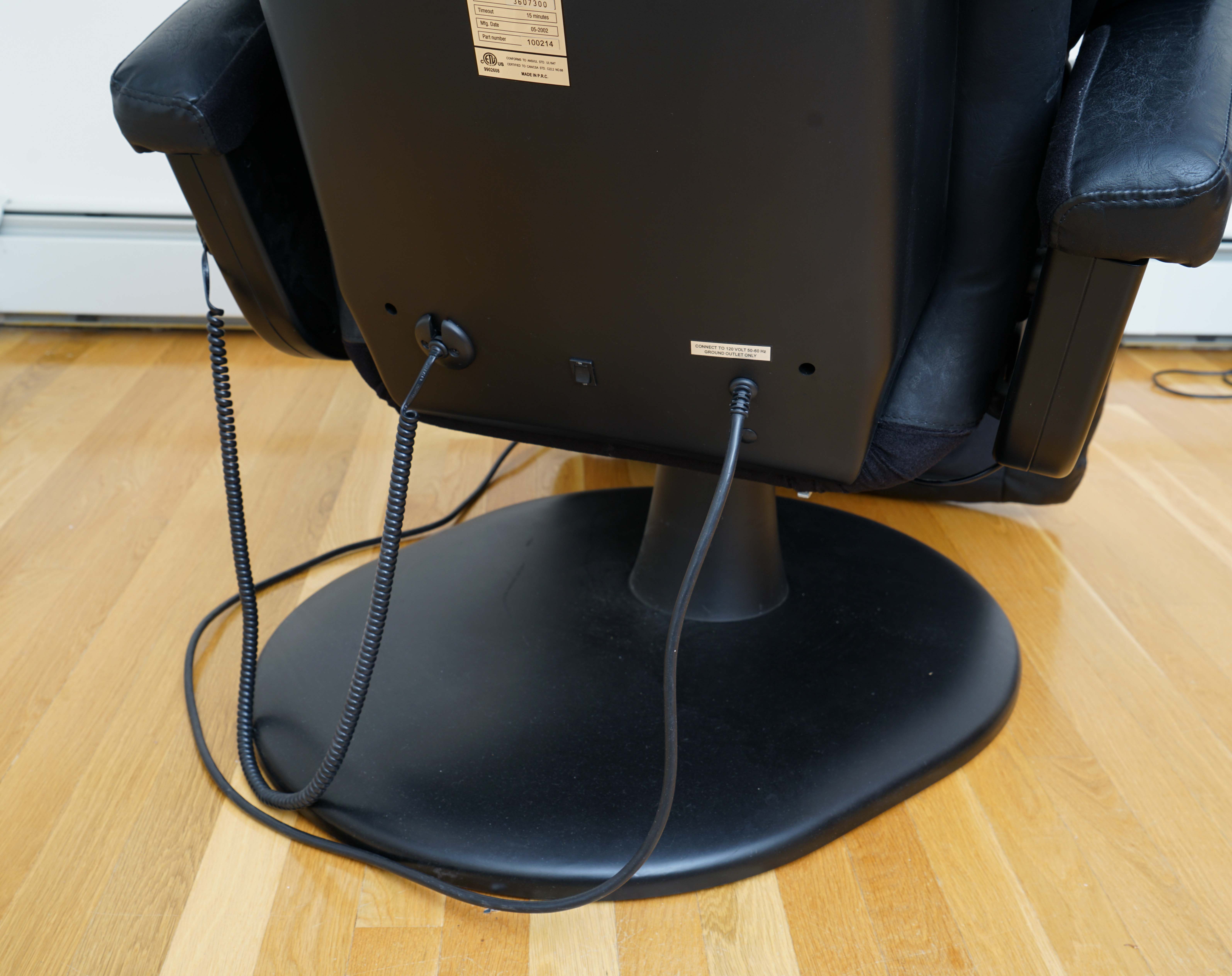 Human Touch Technology (HTT) Swivel Leather Reclining Massage Chair