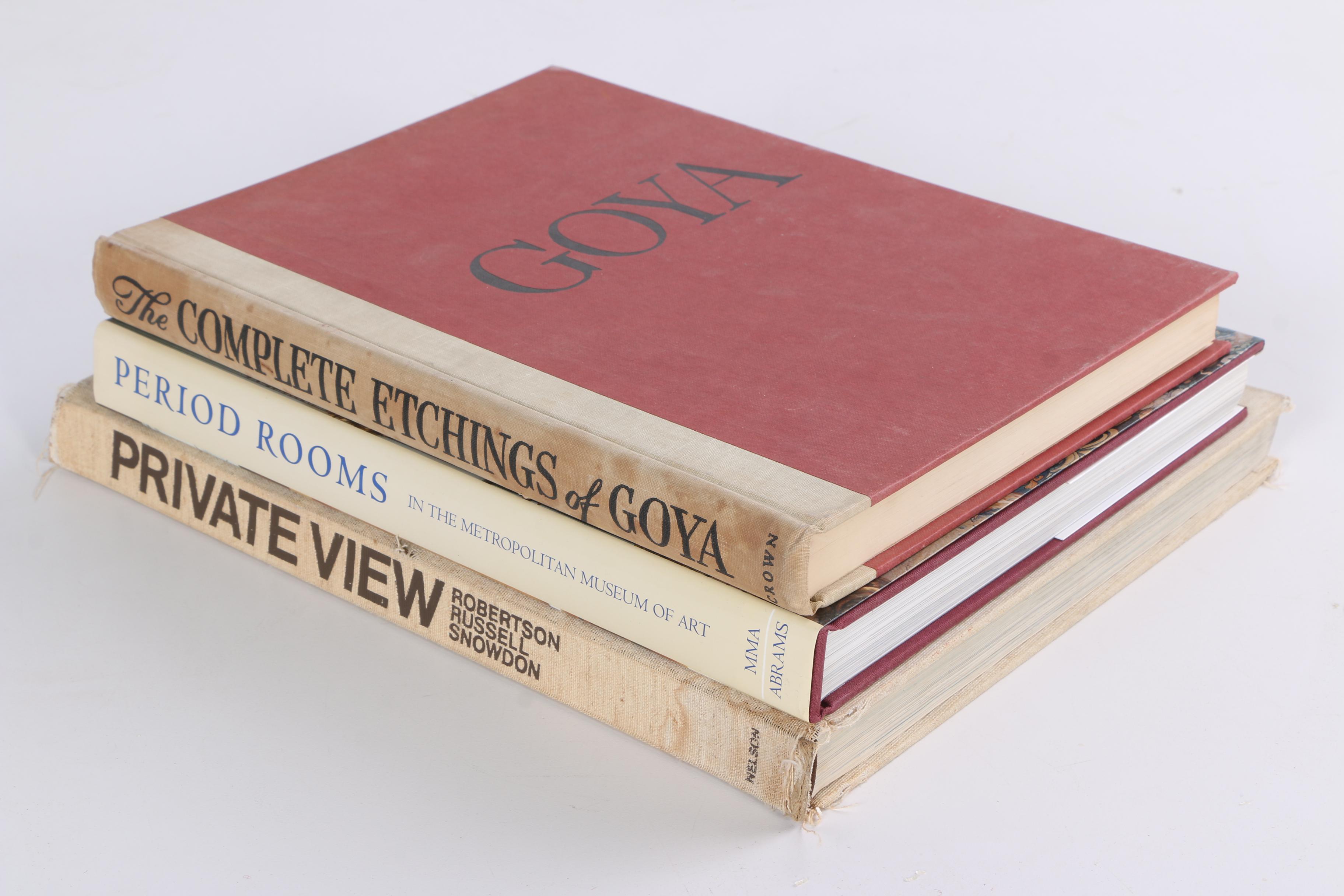 1940s "The Complete Etchings of Goya" and Other Art Books