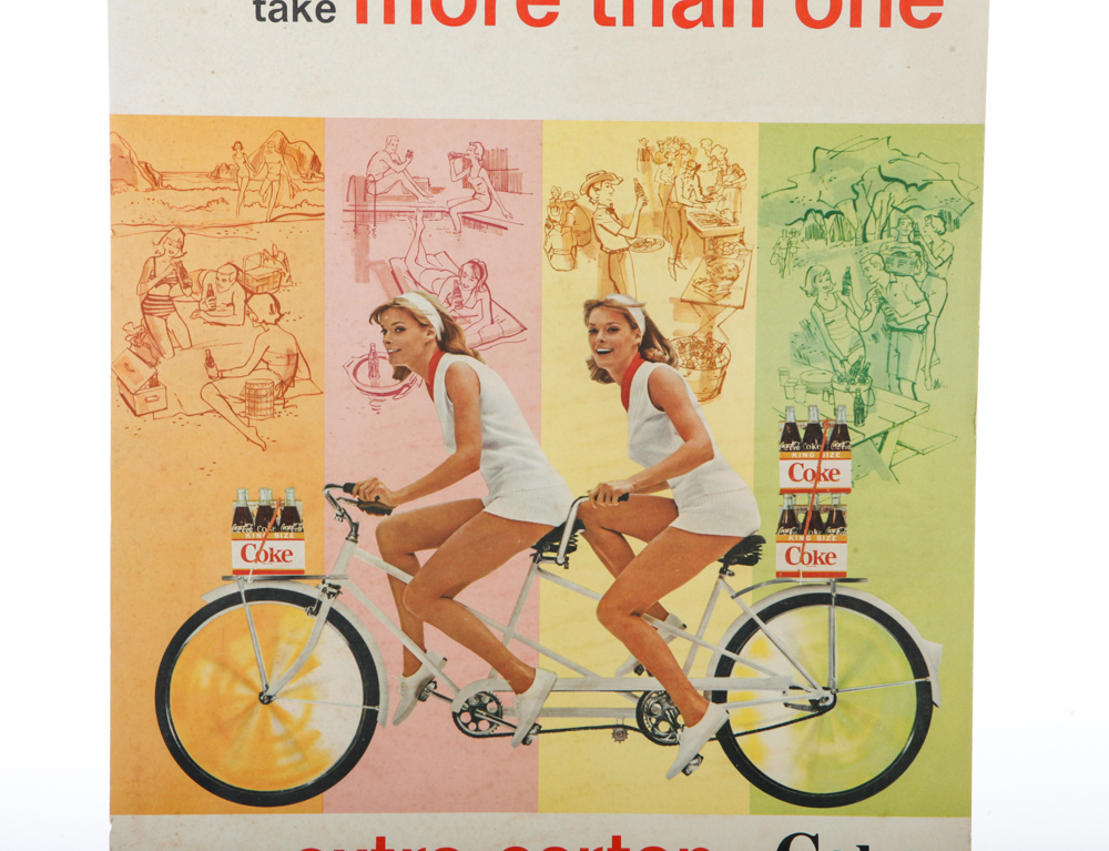 1960s Coca-Cola "King Size" Tabletop Advertisement