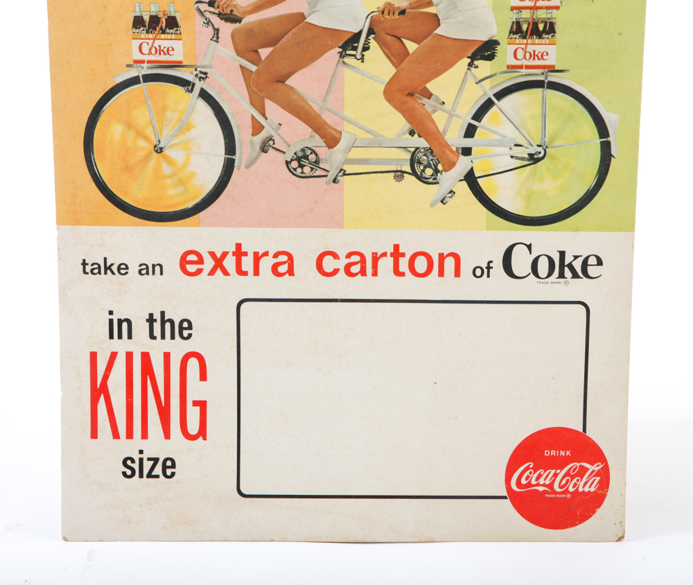 1960s Coca-Cola "King Size" Tabletop Advertisement
