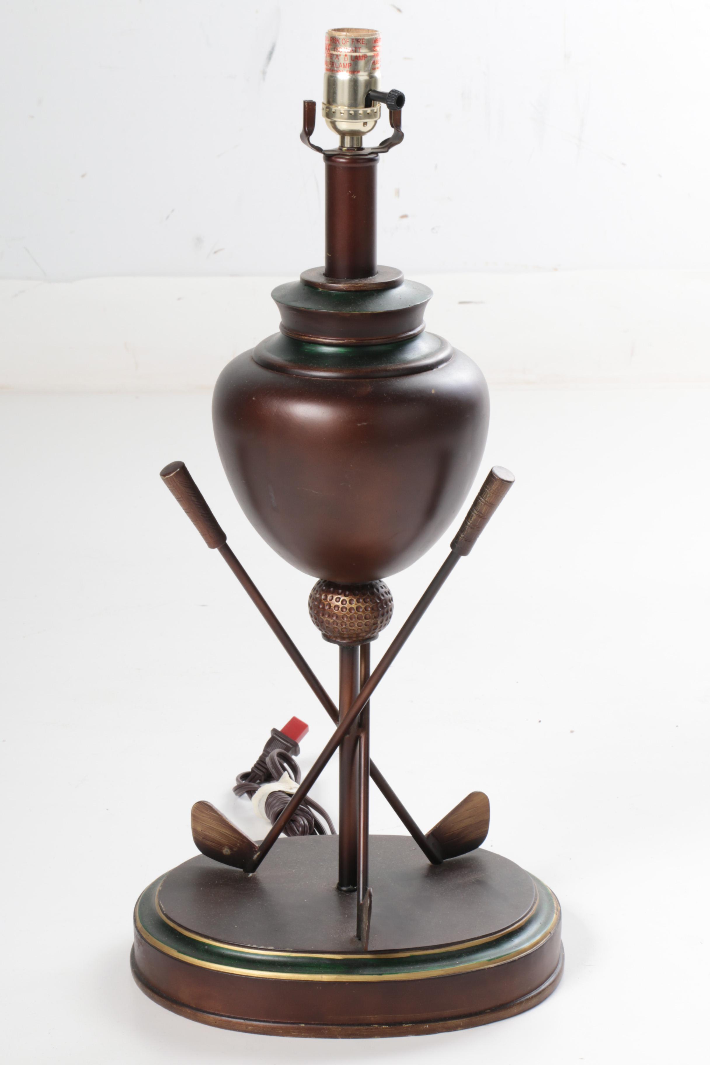 Golf Themed Table Lamp