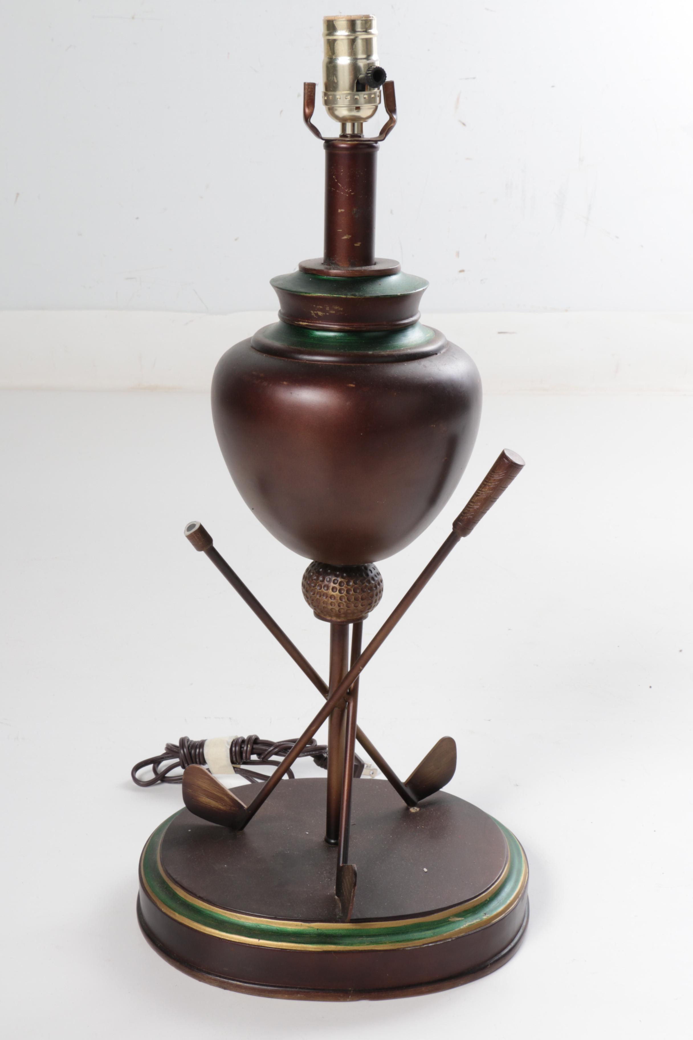 Golf Themed Table Lamp