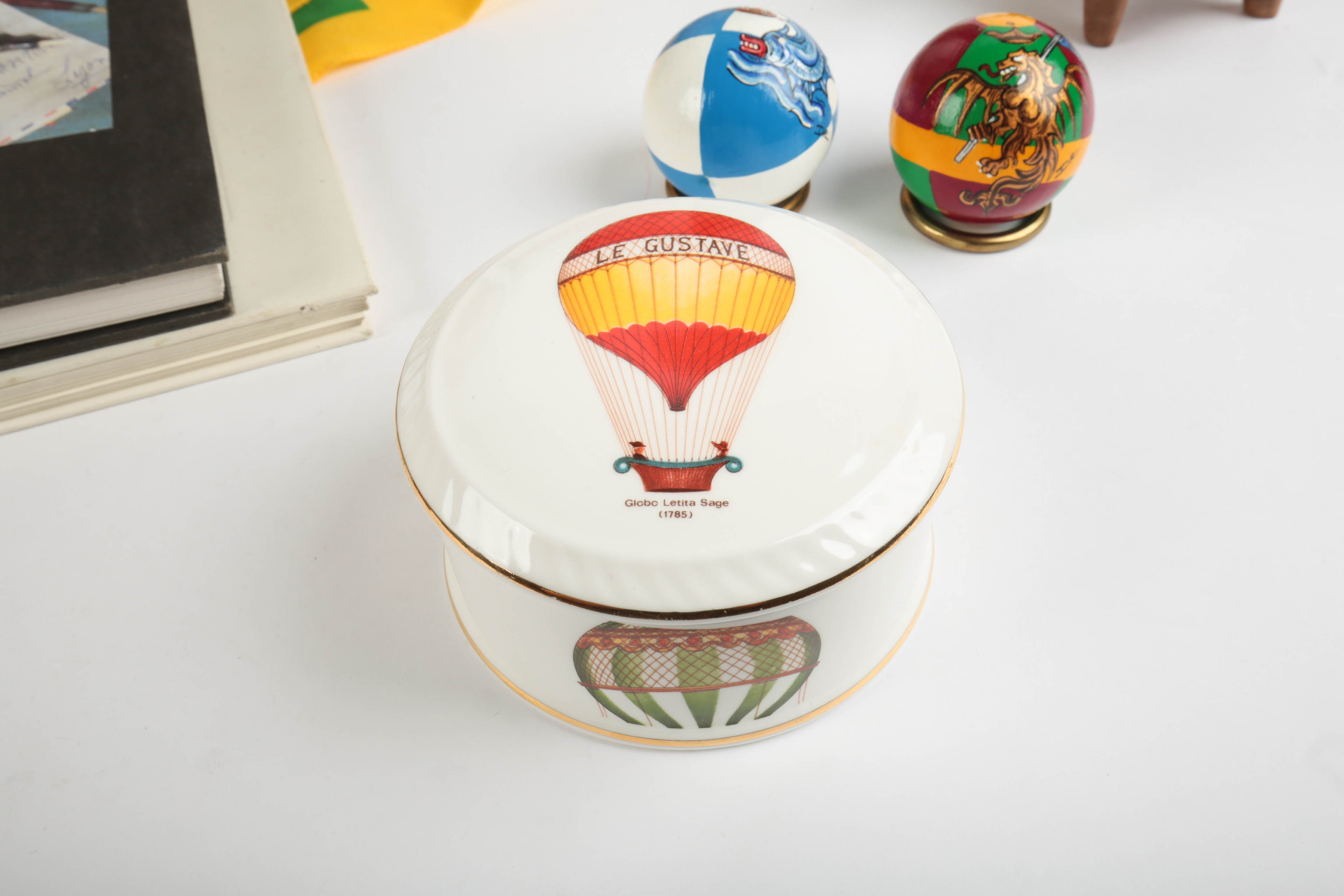 Replogle Nine Inch Diameter World Globe and Travel Souvenirs