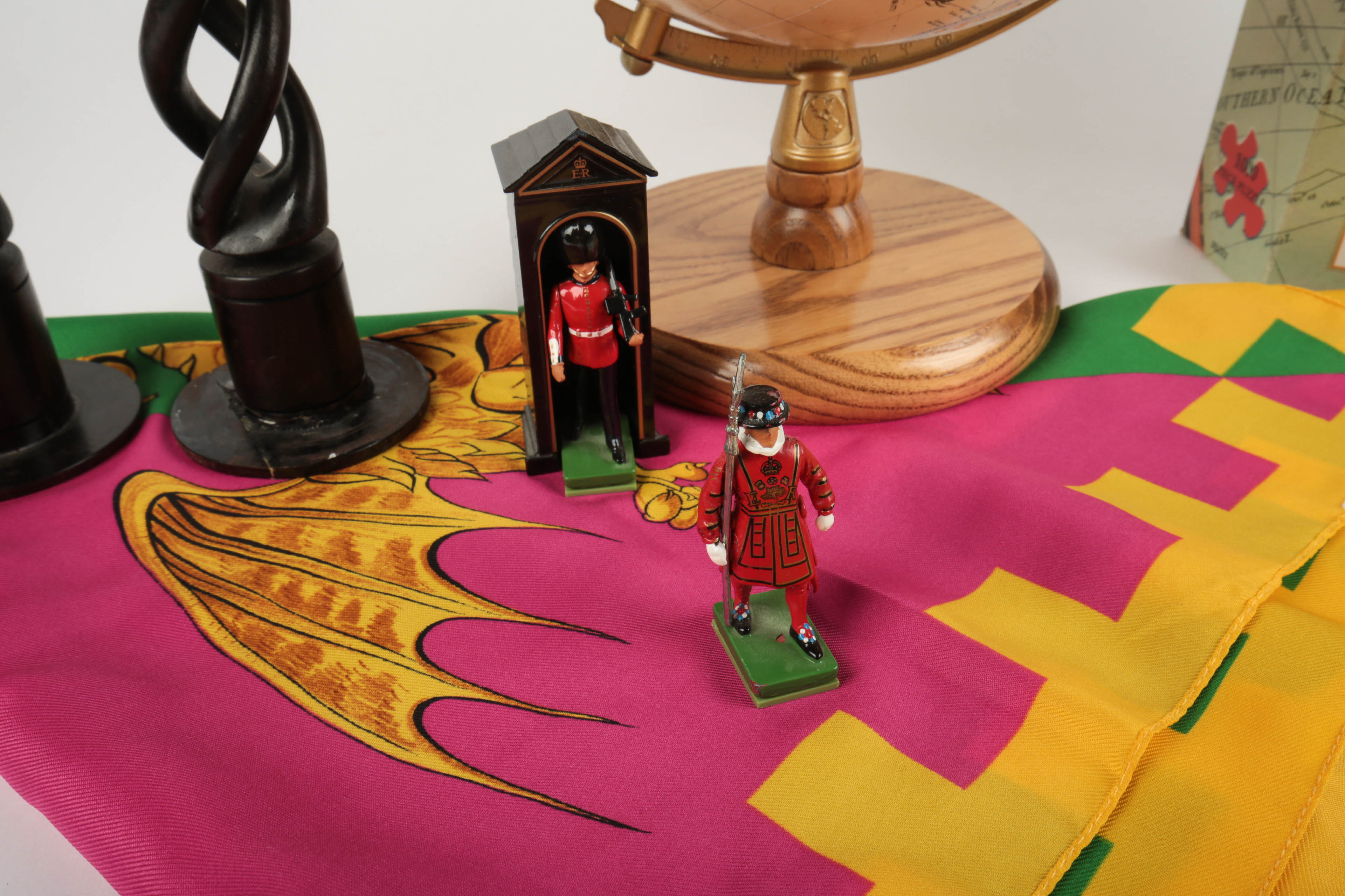 Replogle Nine Inch Diameter World Globe and Travel Souvenirs