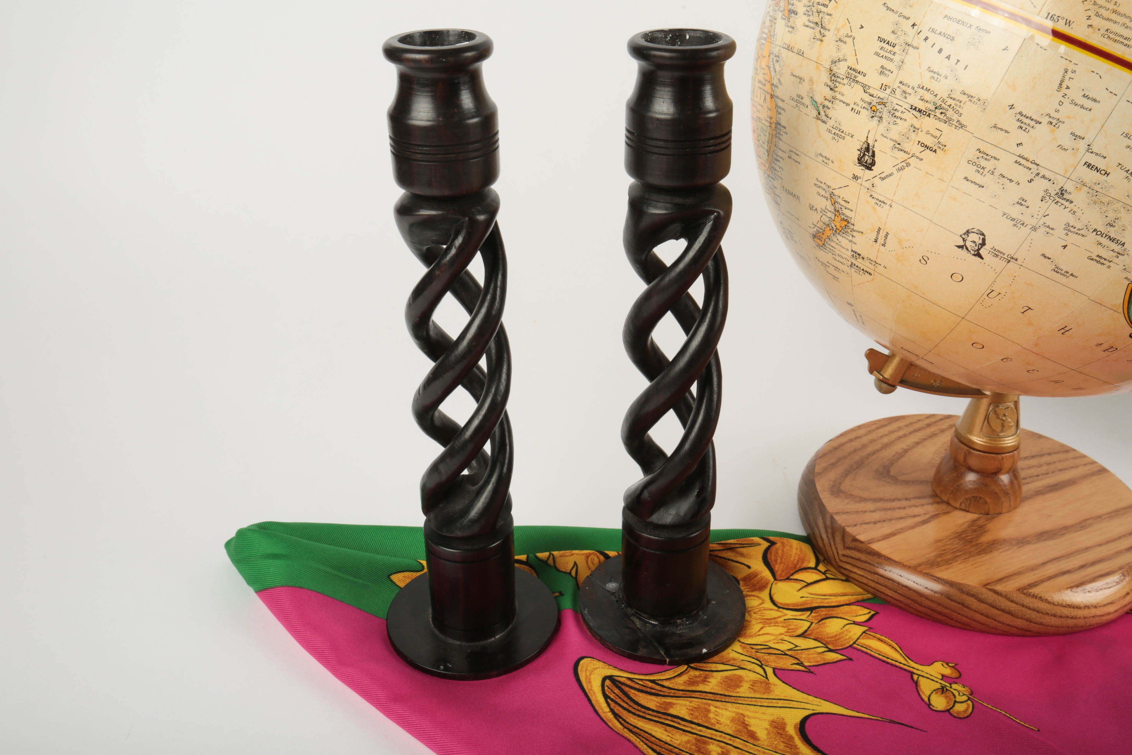 Replogle Nine Inch Diameter World Globe and Travel Souvenirs