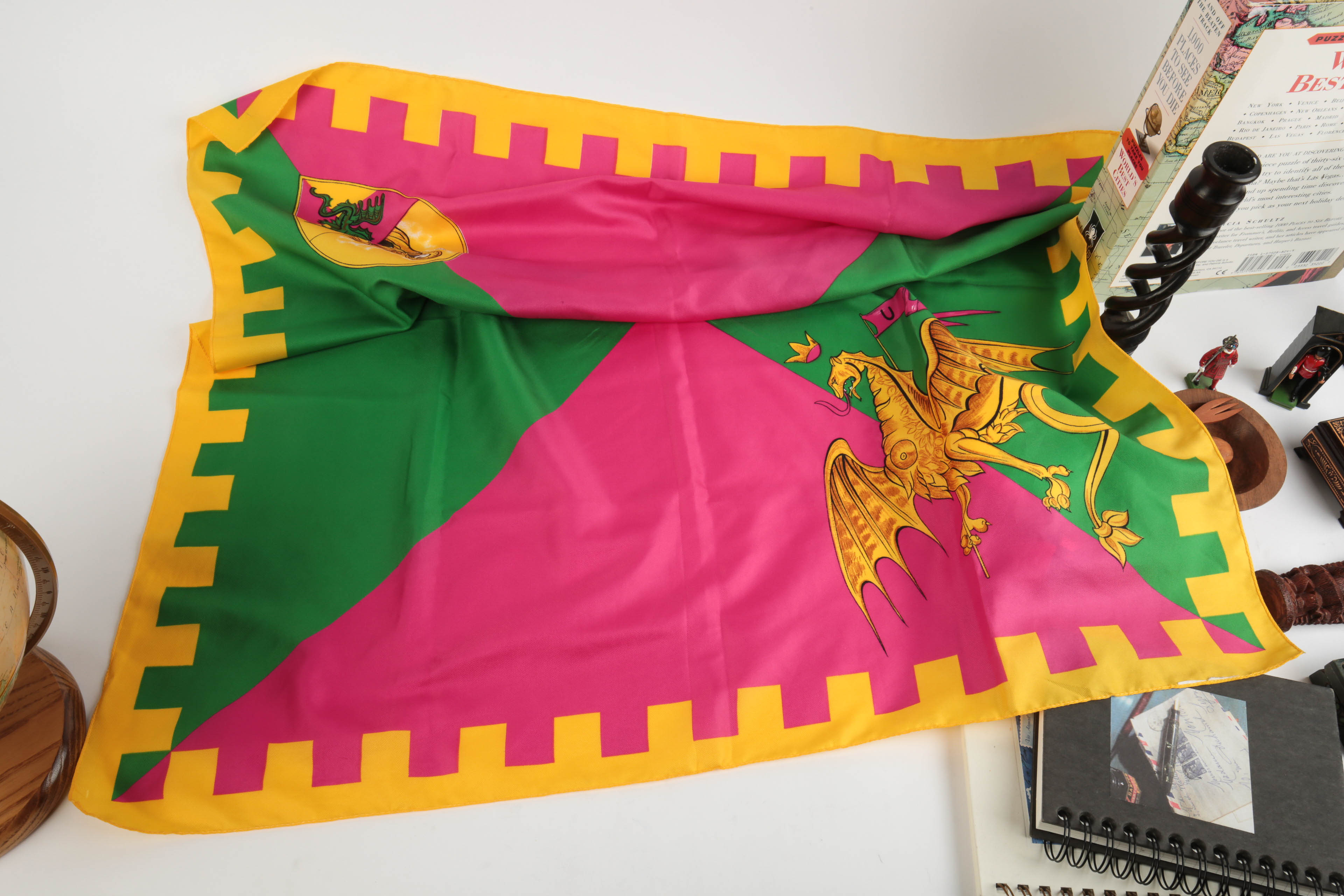 Replogle Nine Inch Diameter World Globe and Travel Souvenirs