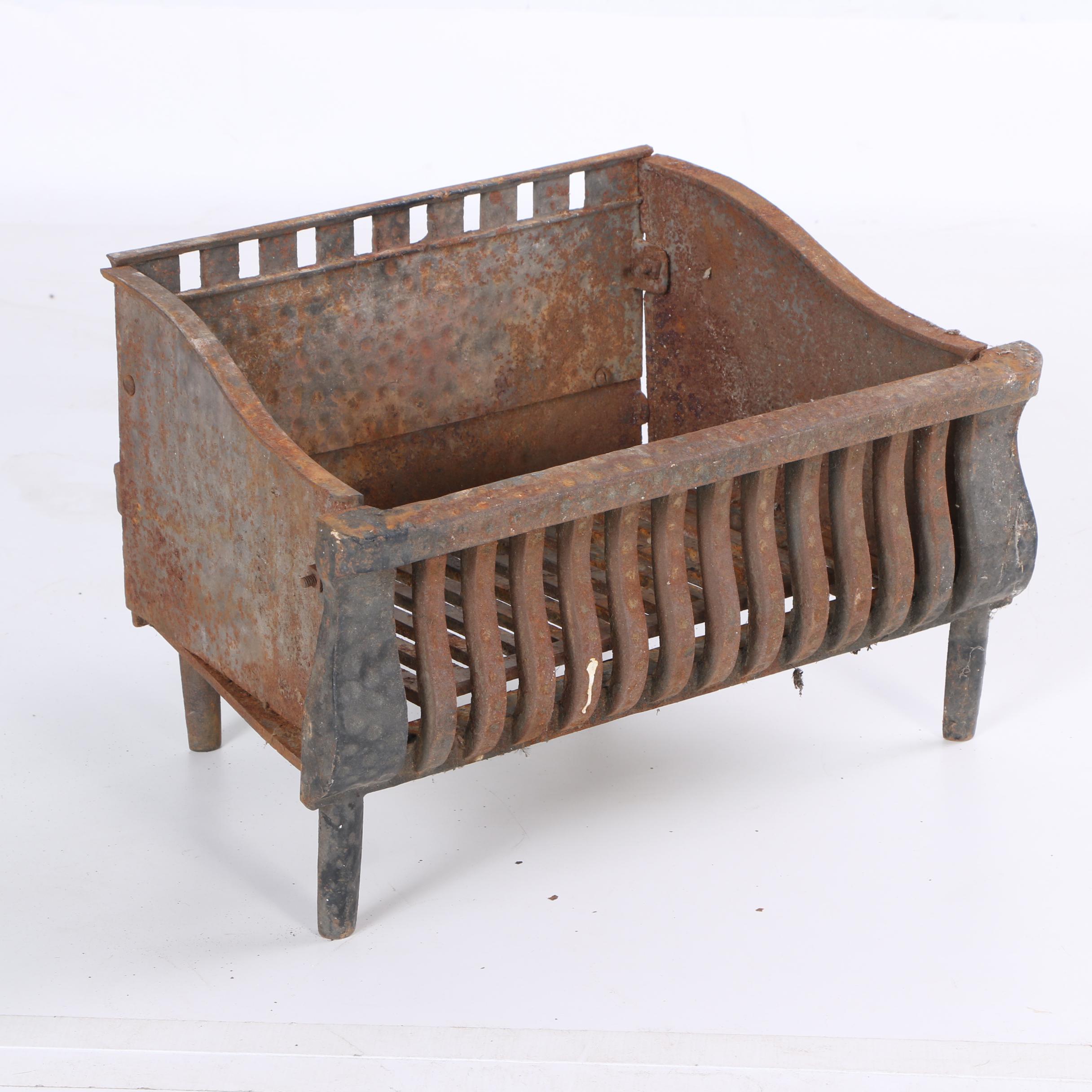 Vintage Cast Iron Hearth Grate