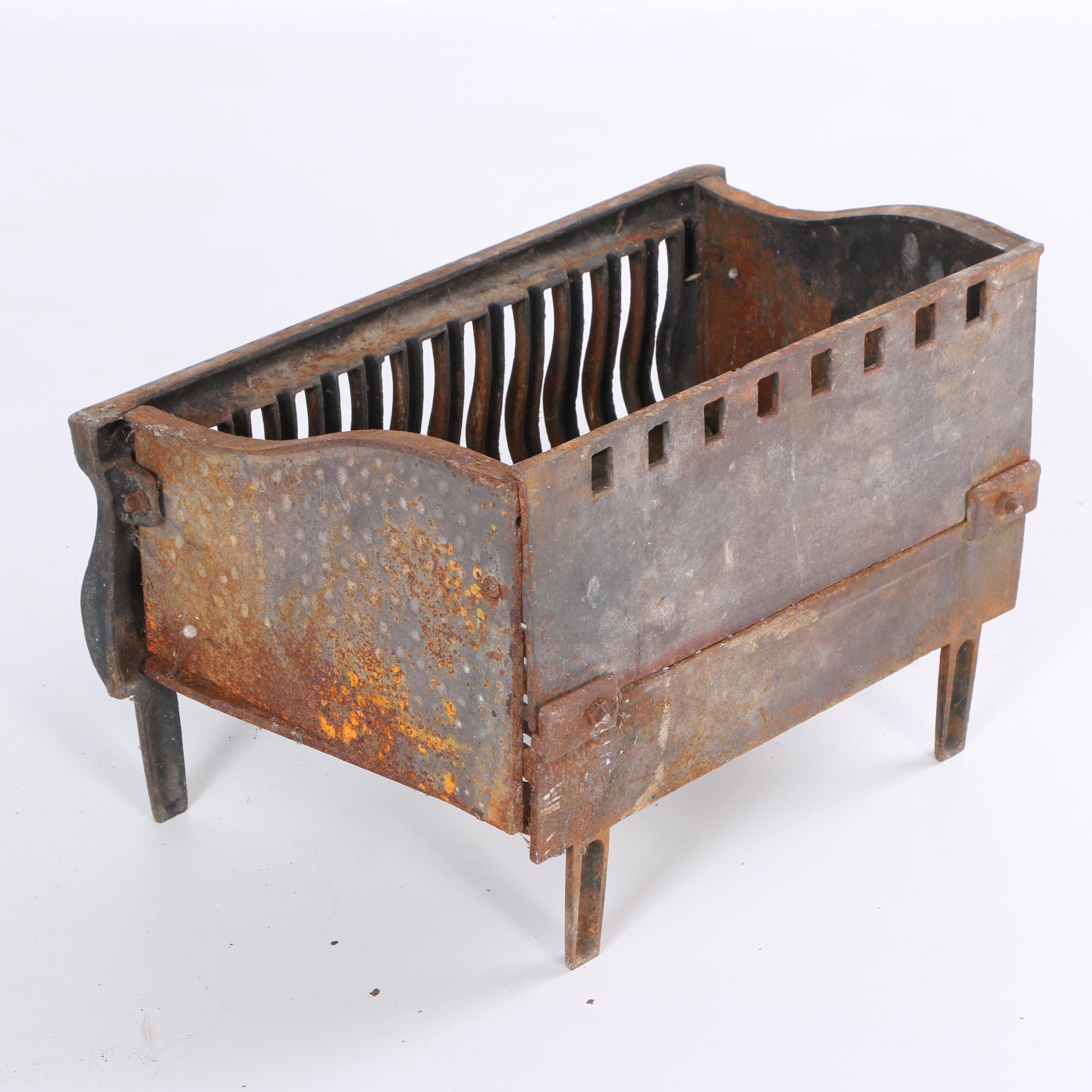 Vintage Cast Iron Hearth Grate