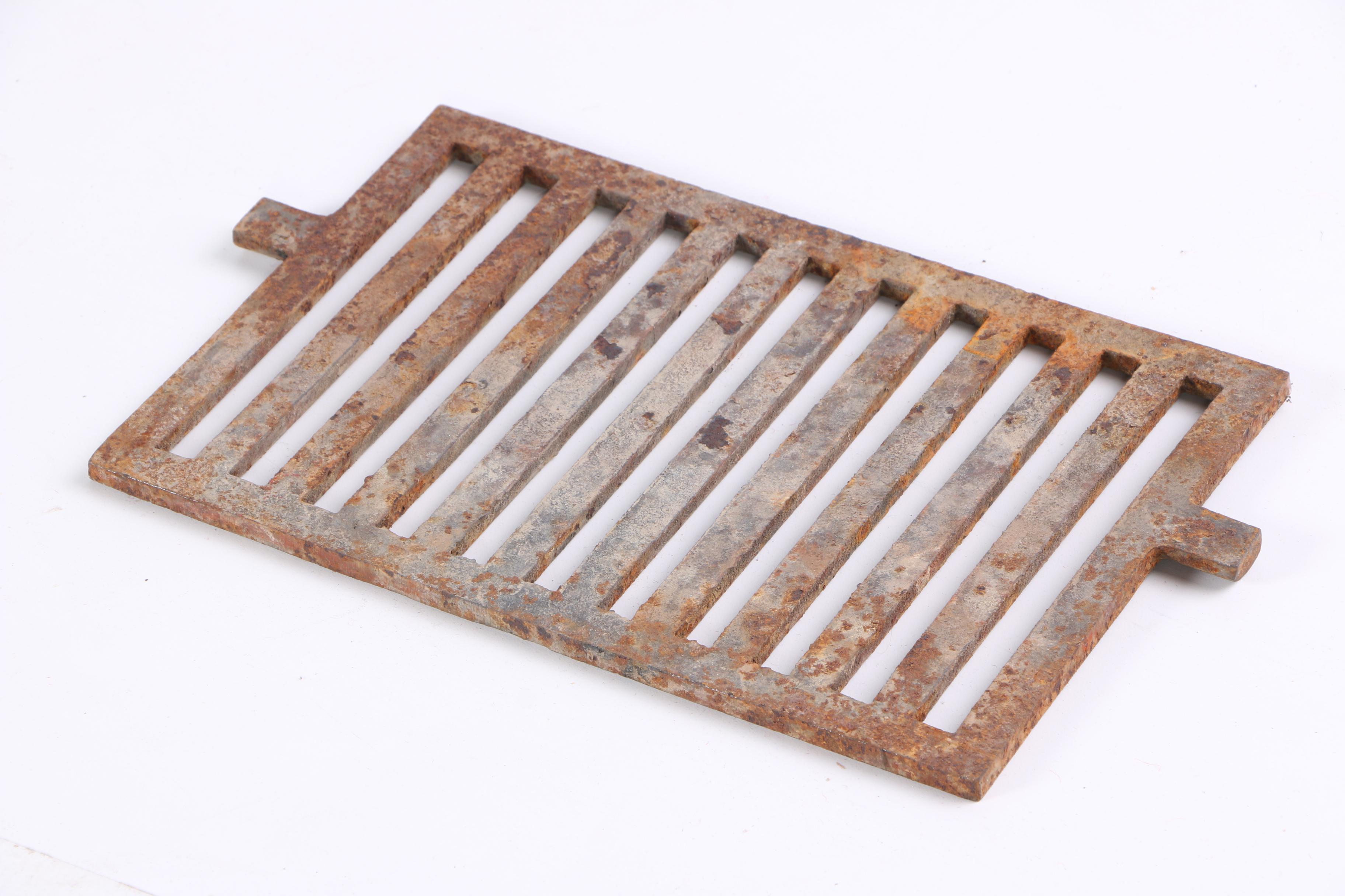 Vintage Cast Iron Hearth Grate