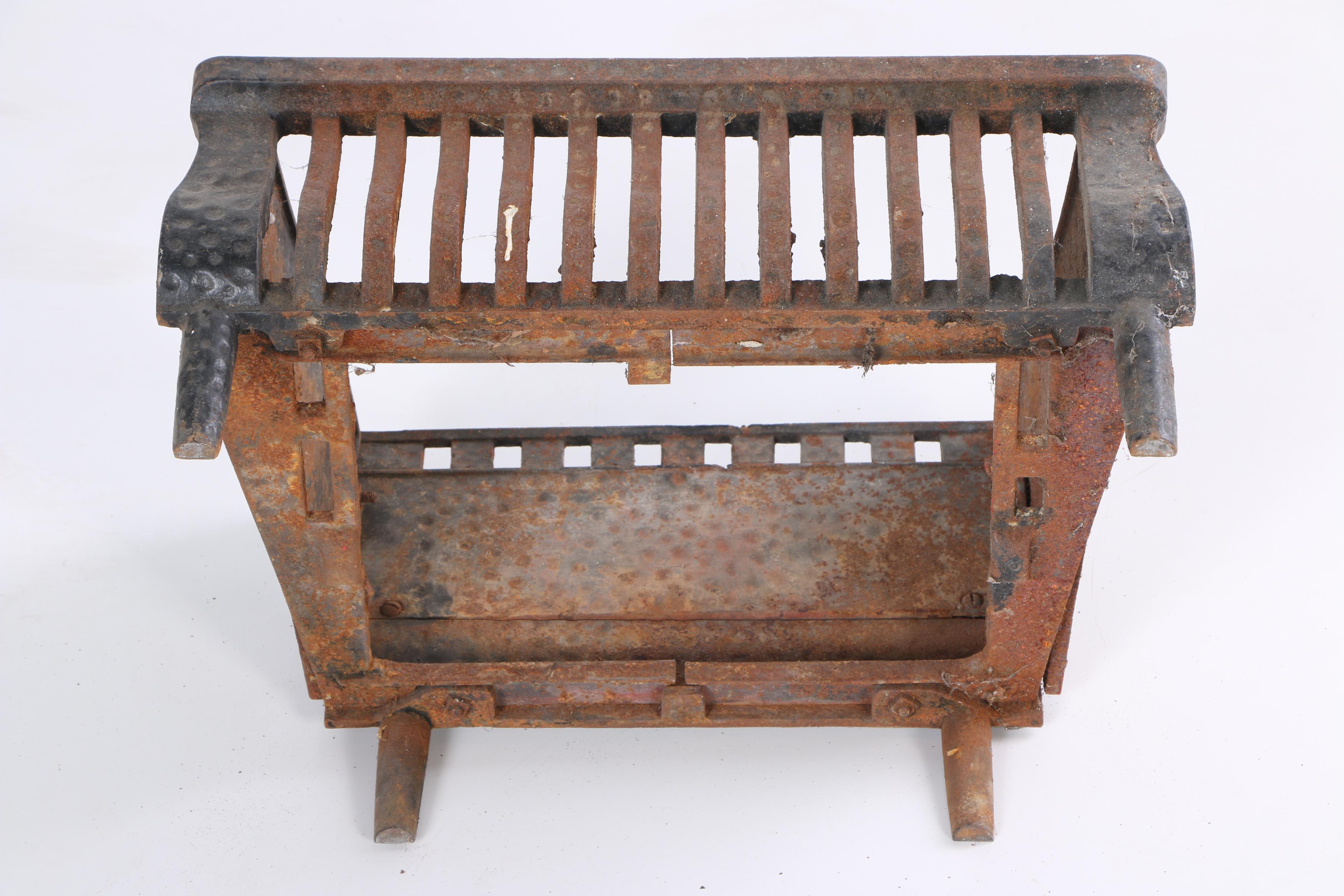 Vintage Cast Iron Hearth Grate