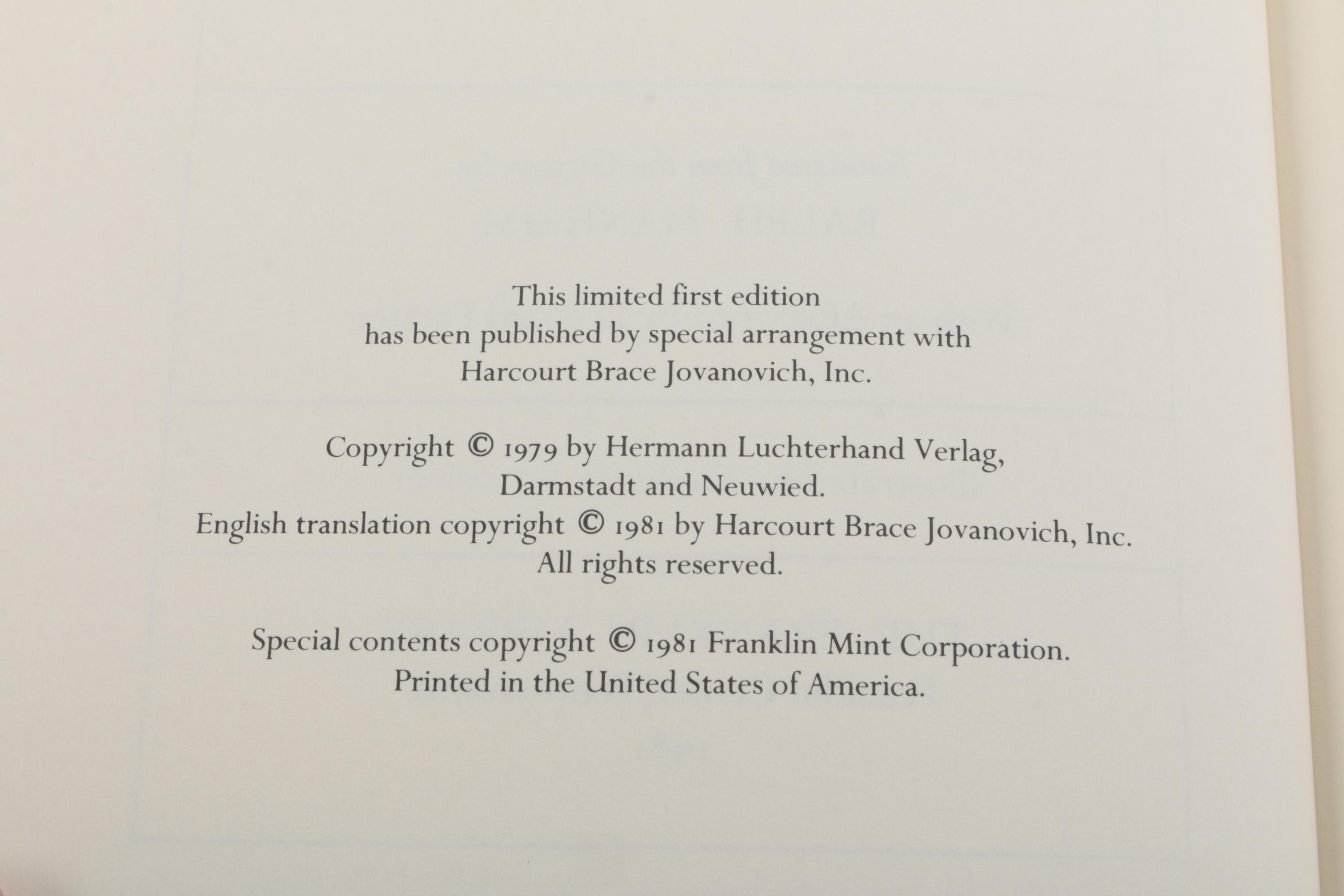 Franklin Library First Editions Including Joyce Carol Oates