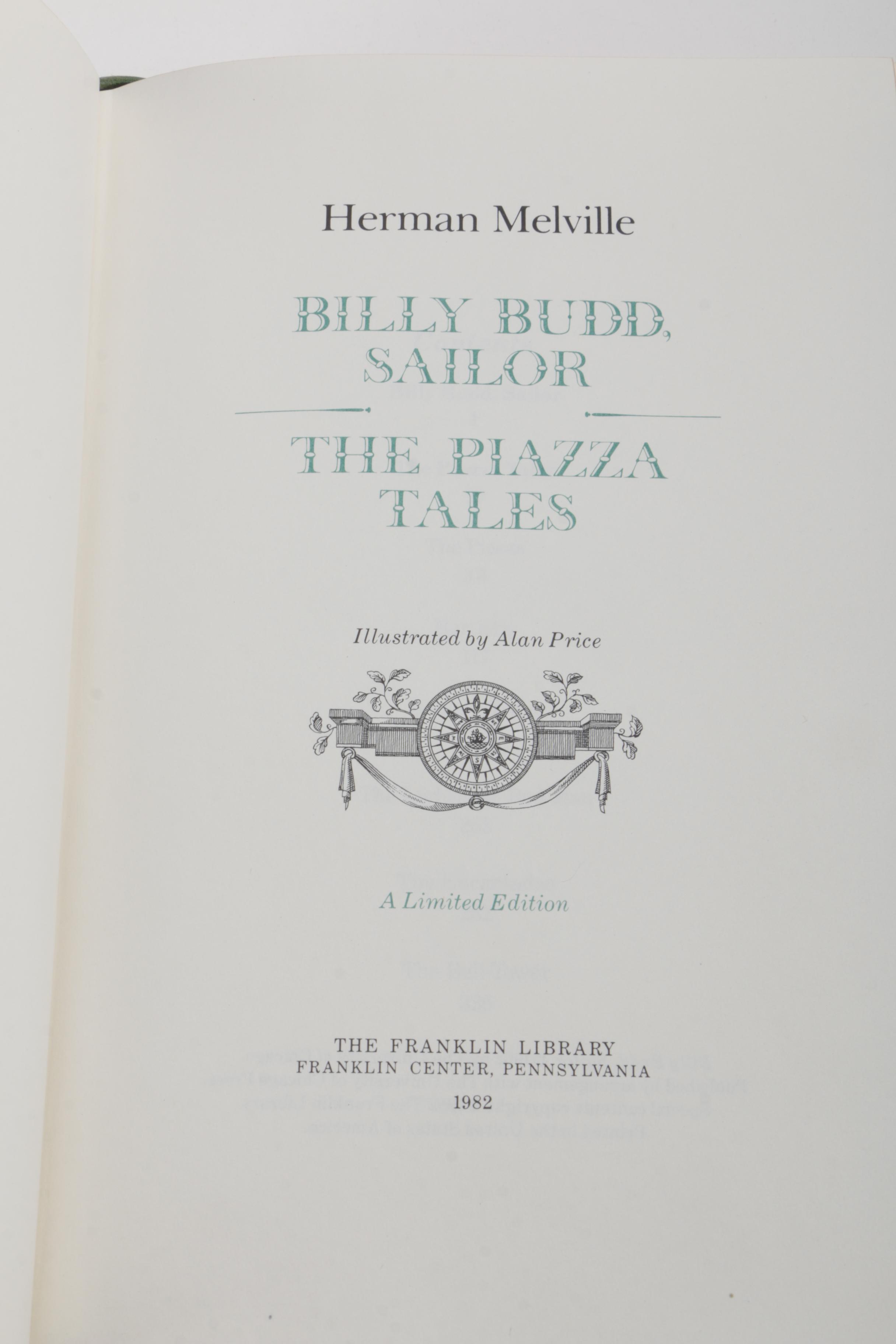Franklin Library Limited Edition Herman Melville Including "Moby-Dick"