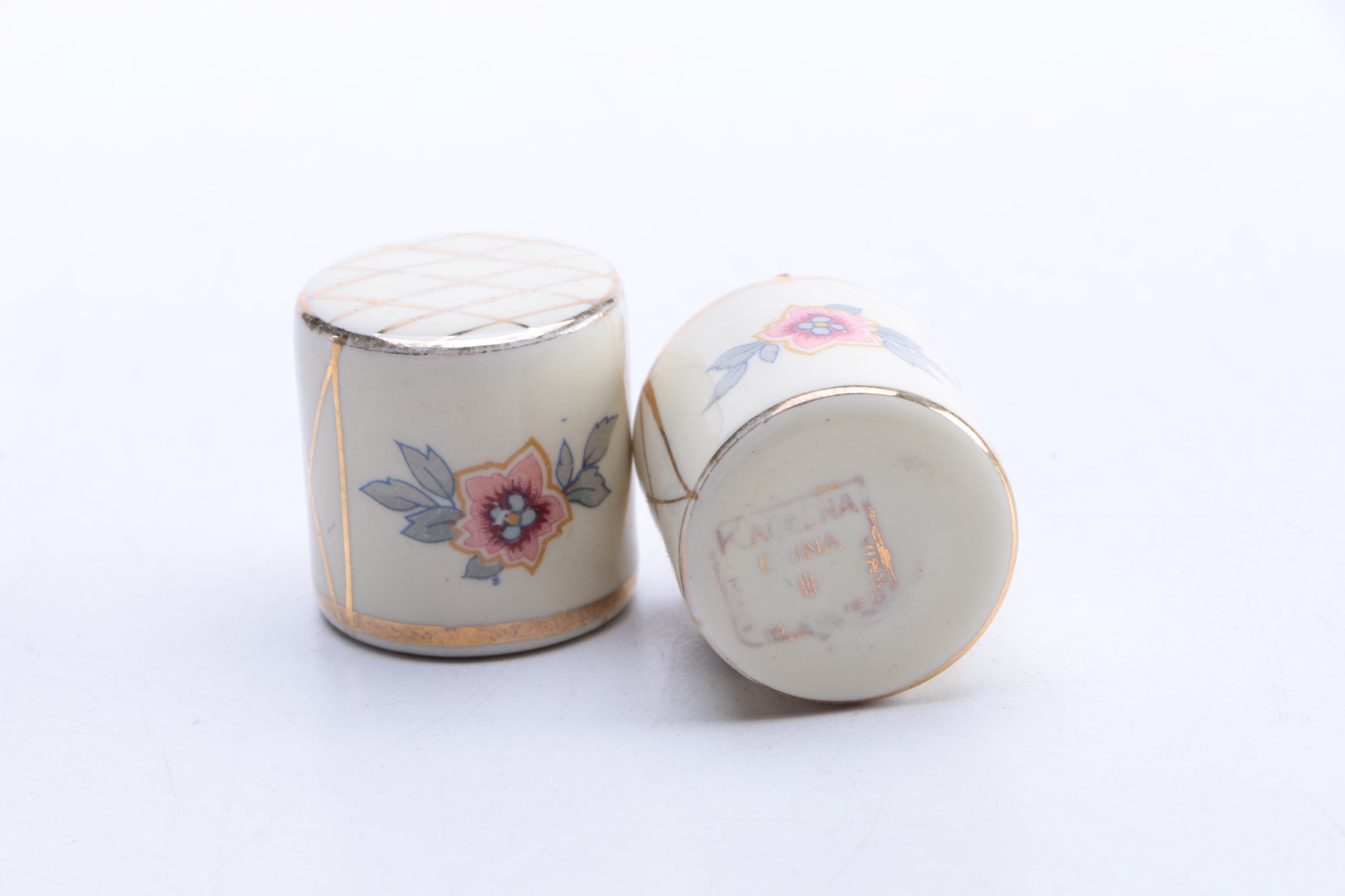 Assortment of Porcelain Vanity Décor