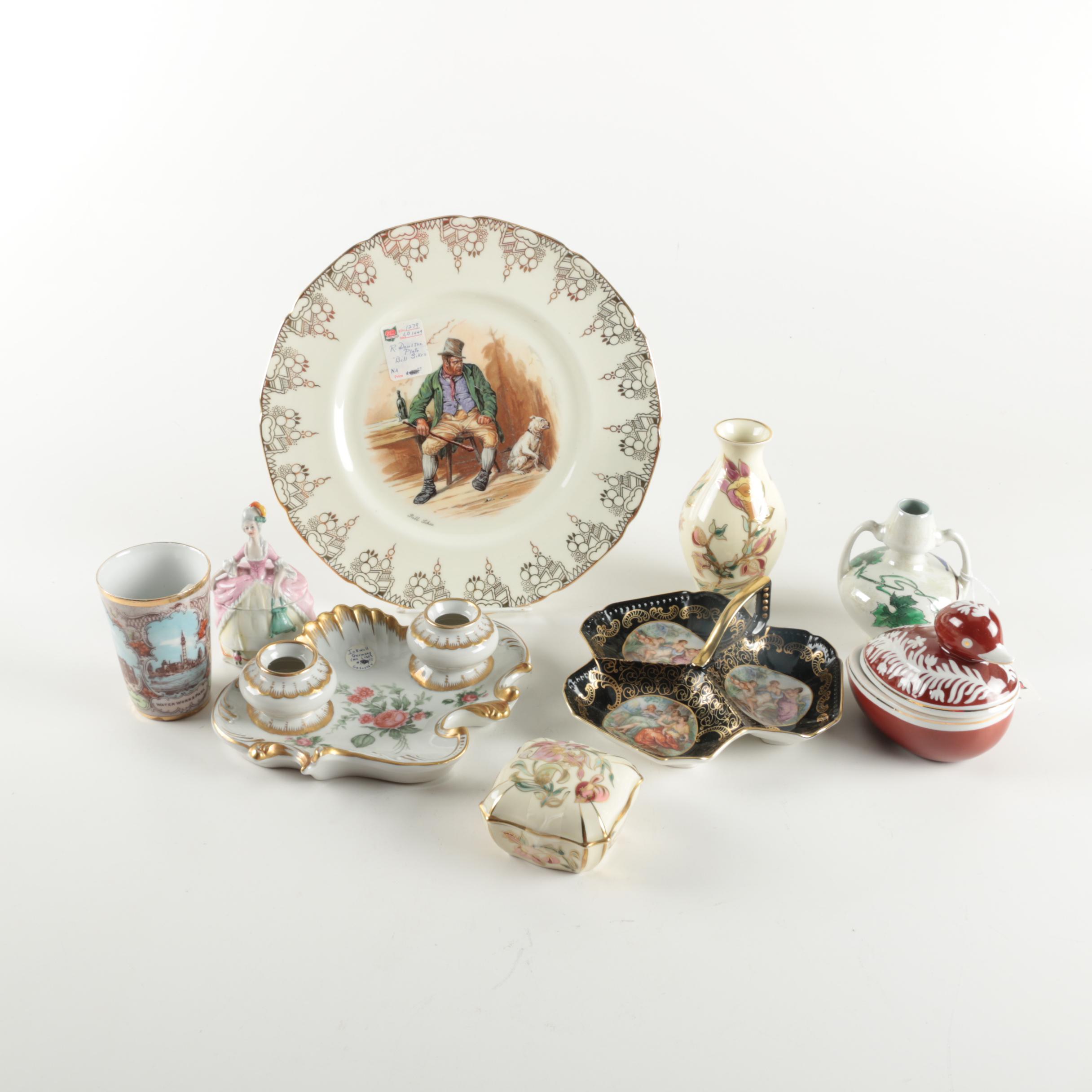 Assortment Antique and Vintage Porcelain