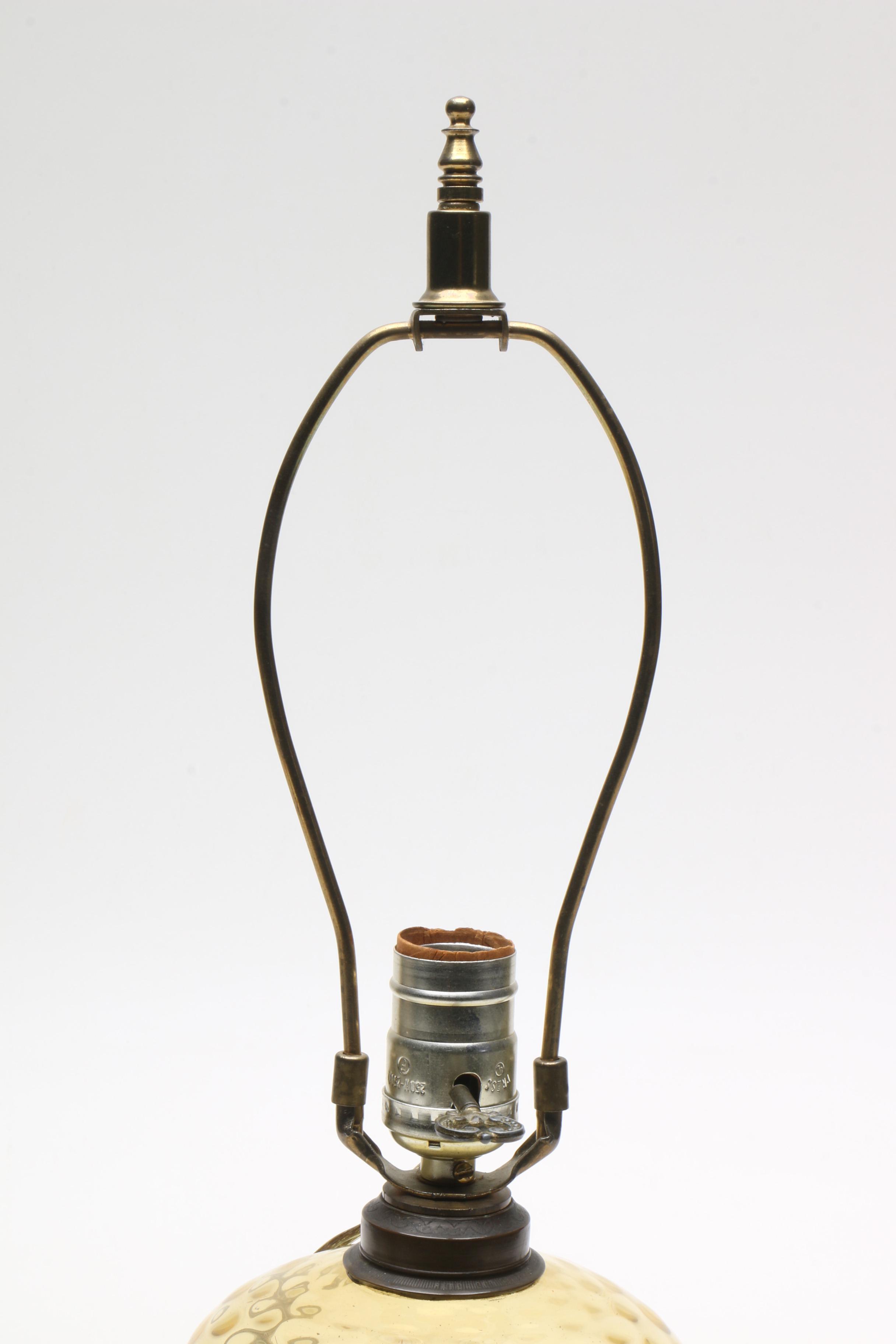 Antique Coin Dot Multicolored Glass Table Lamp